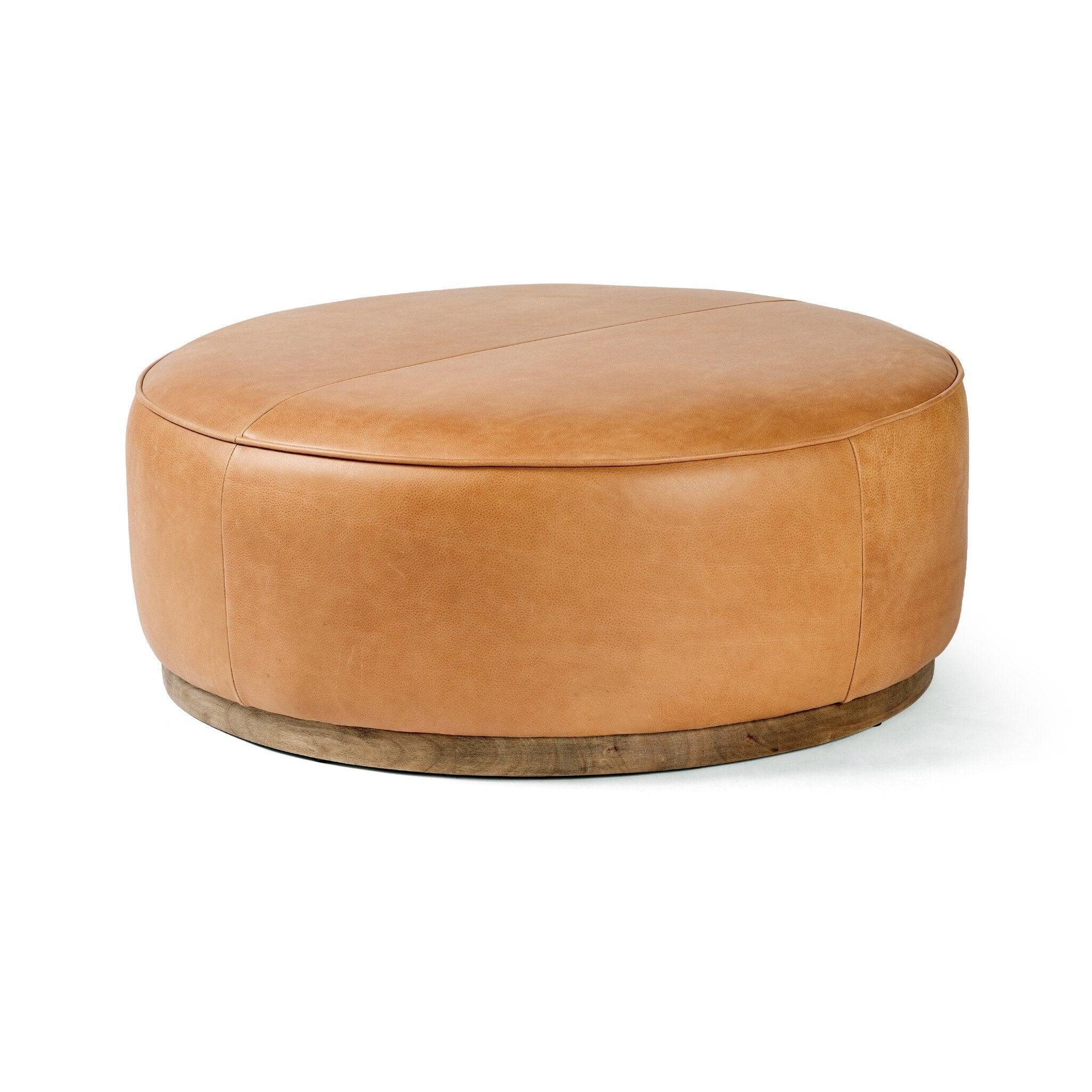 Sinclair Large Round Ottoman - Frankwebs