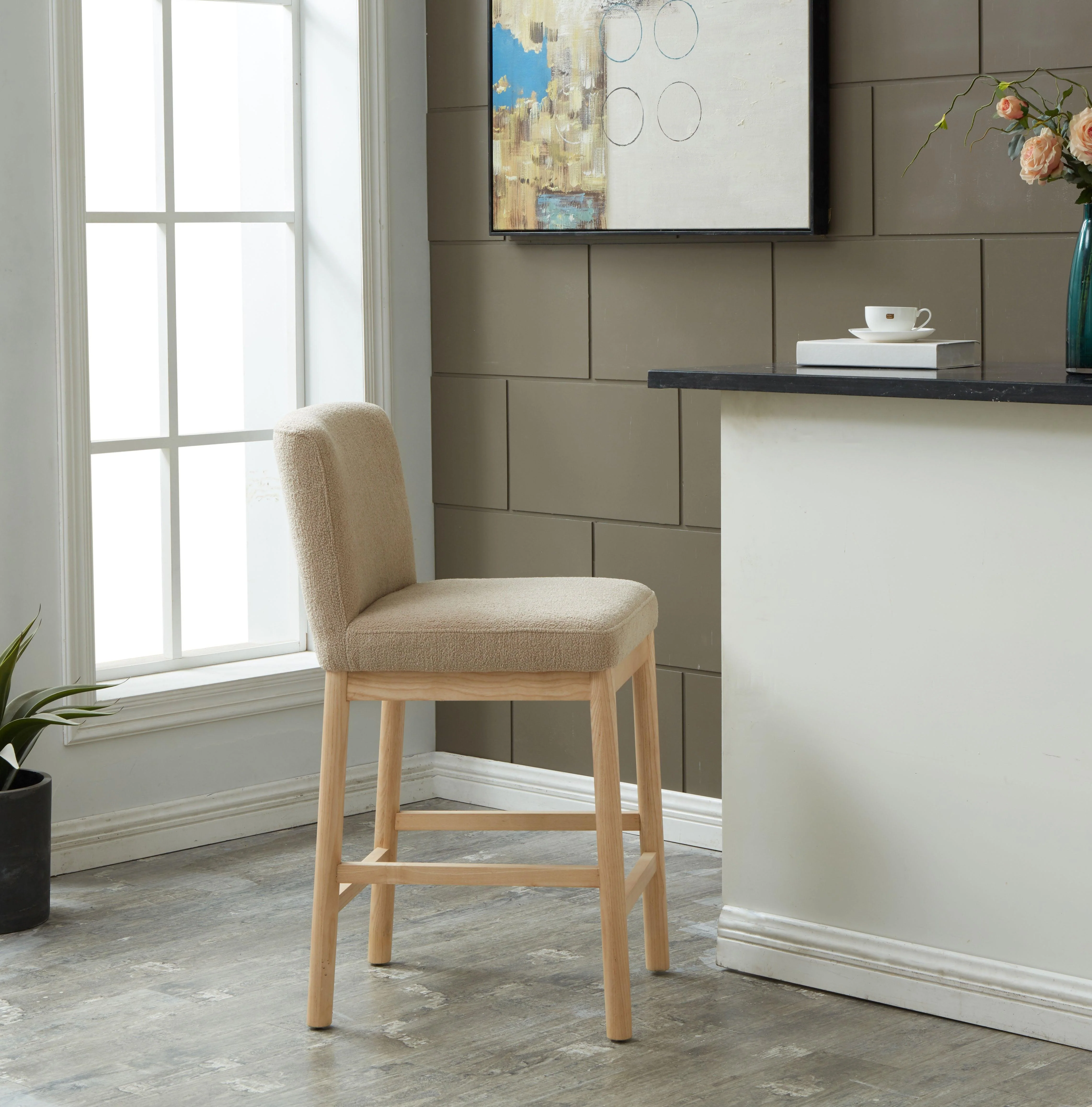 HALCY BOUCLE COUNTER STOOL - Frankwebs