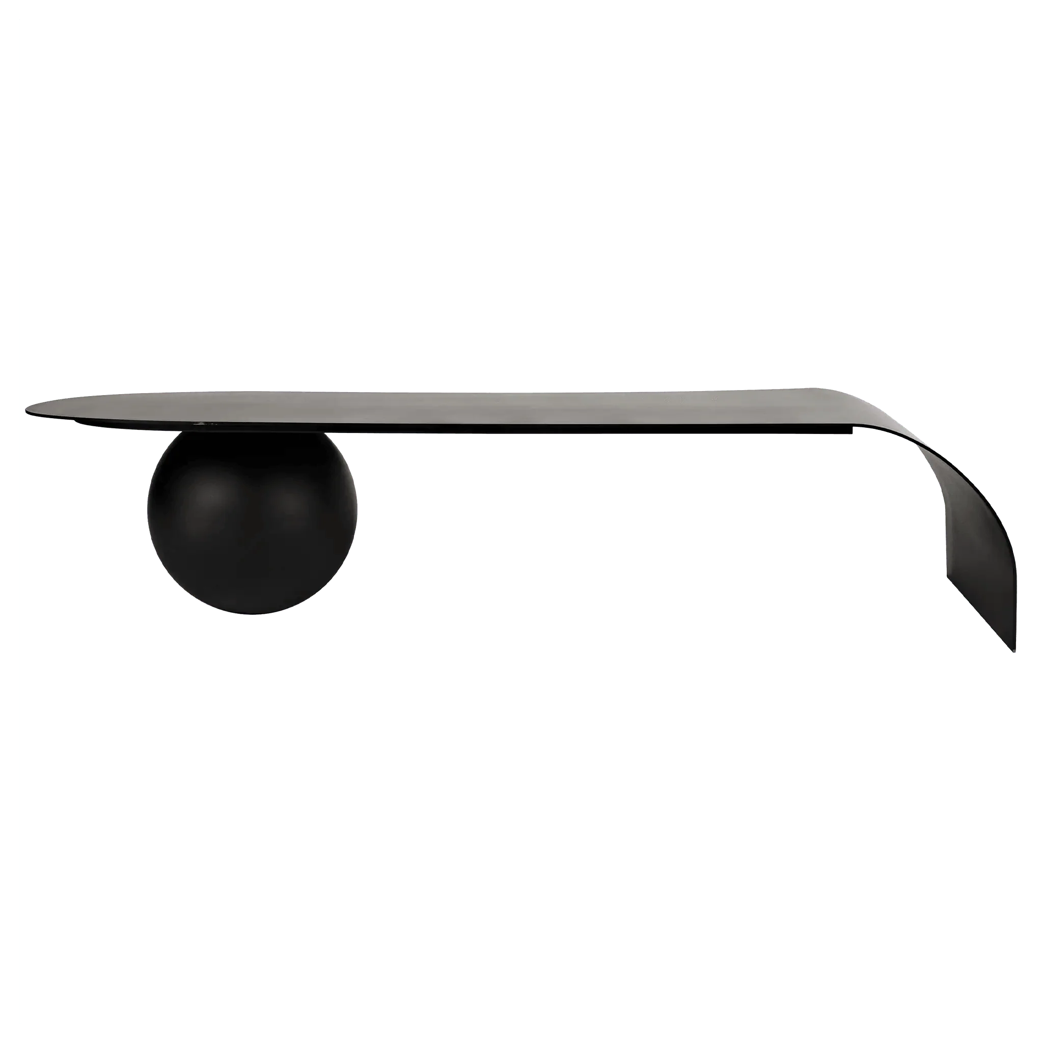 Rosario Coffee Table, Black Steel - Frankwebs