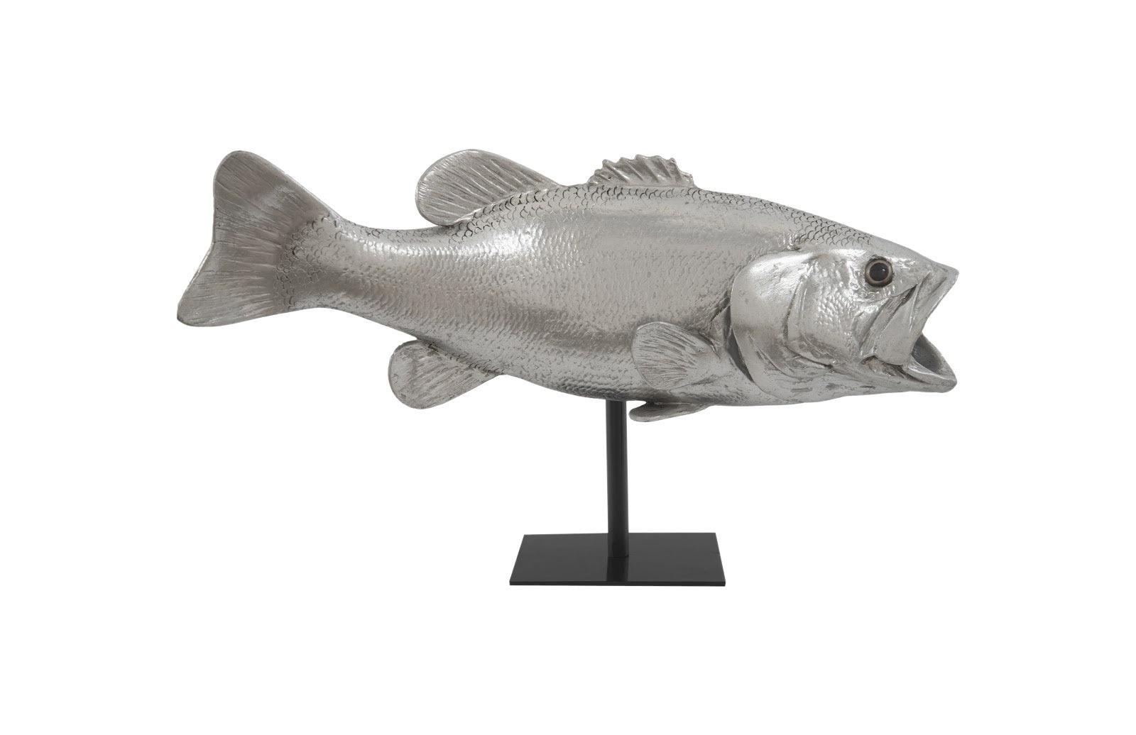 Large Mouth Bass Fish, with Stand - Frankwebs