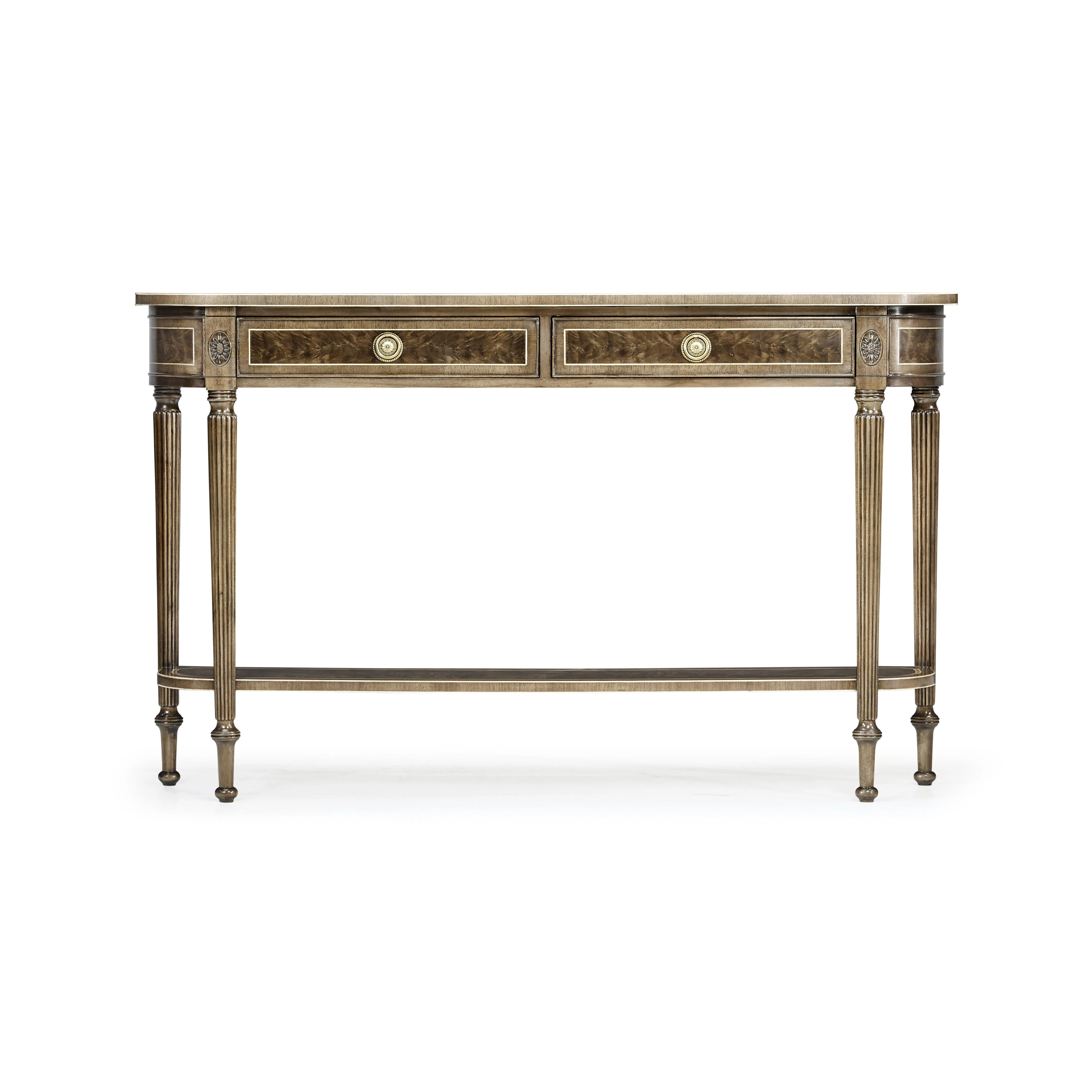 Buckingham Classic Regency Style Bleached Mahogany Console Table - Frankwebs