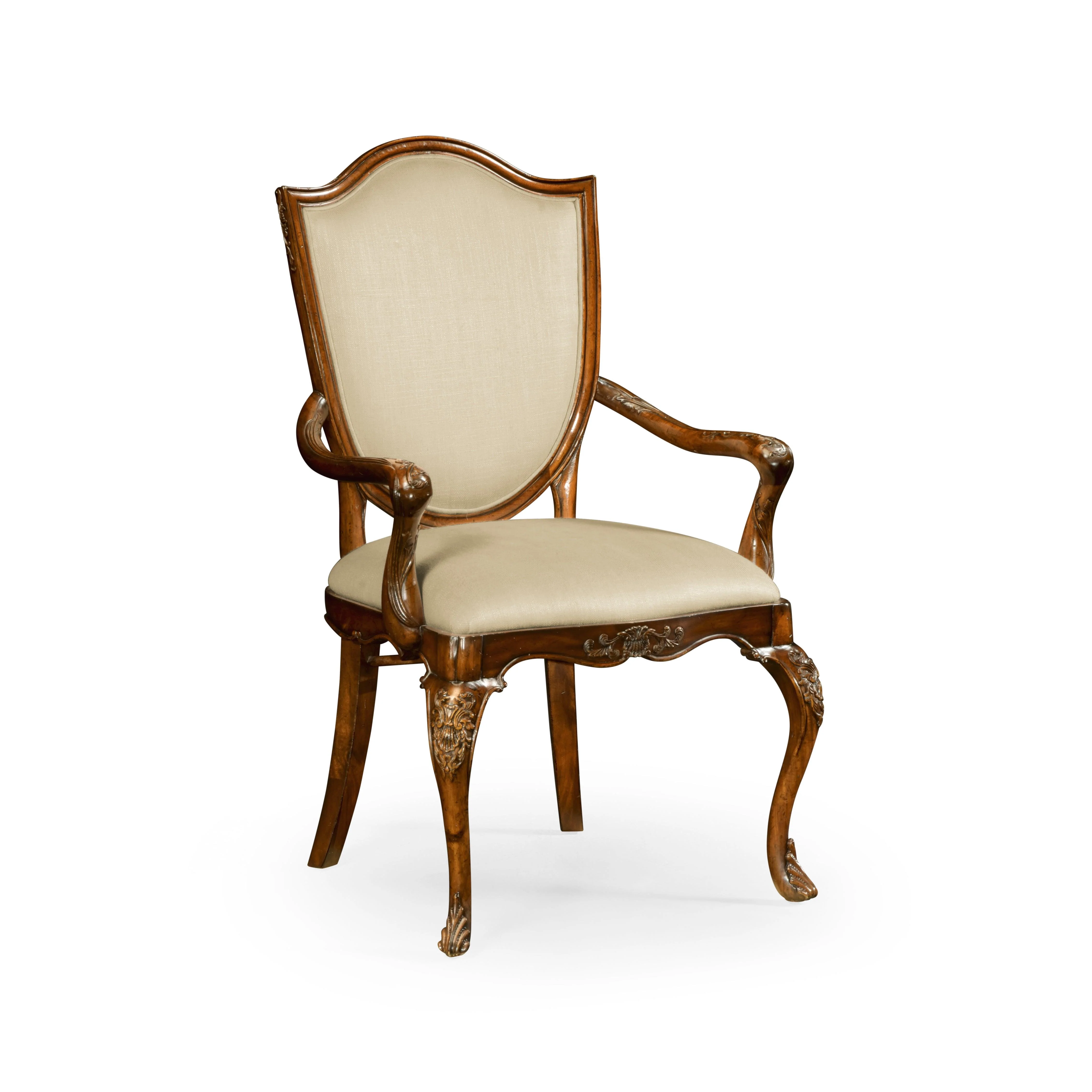 Versailles Shield Back Mahogany Arm Chair - Set of 2 - Frankwebs