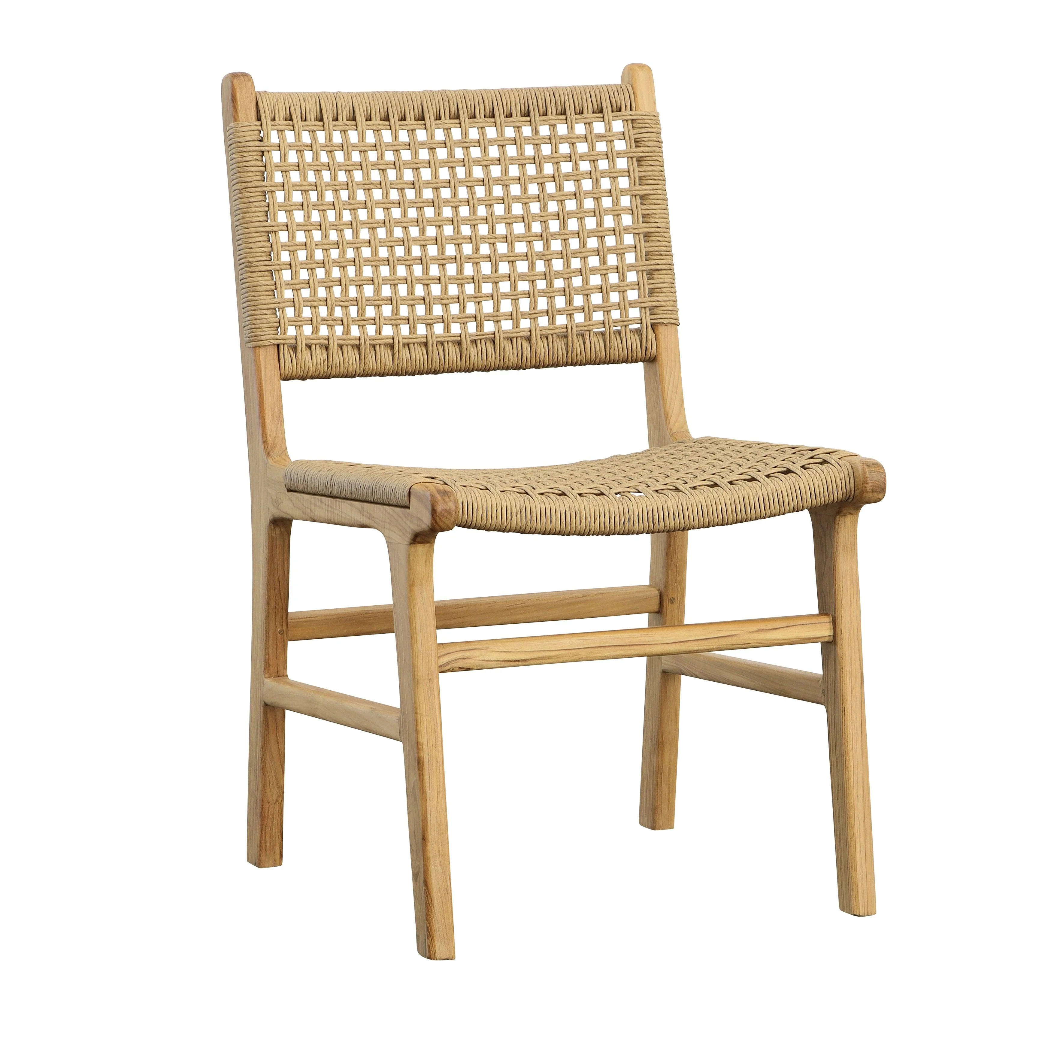 Dallin Armless Dining Chair Nat - Frankwebs