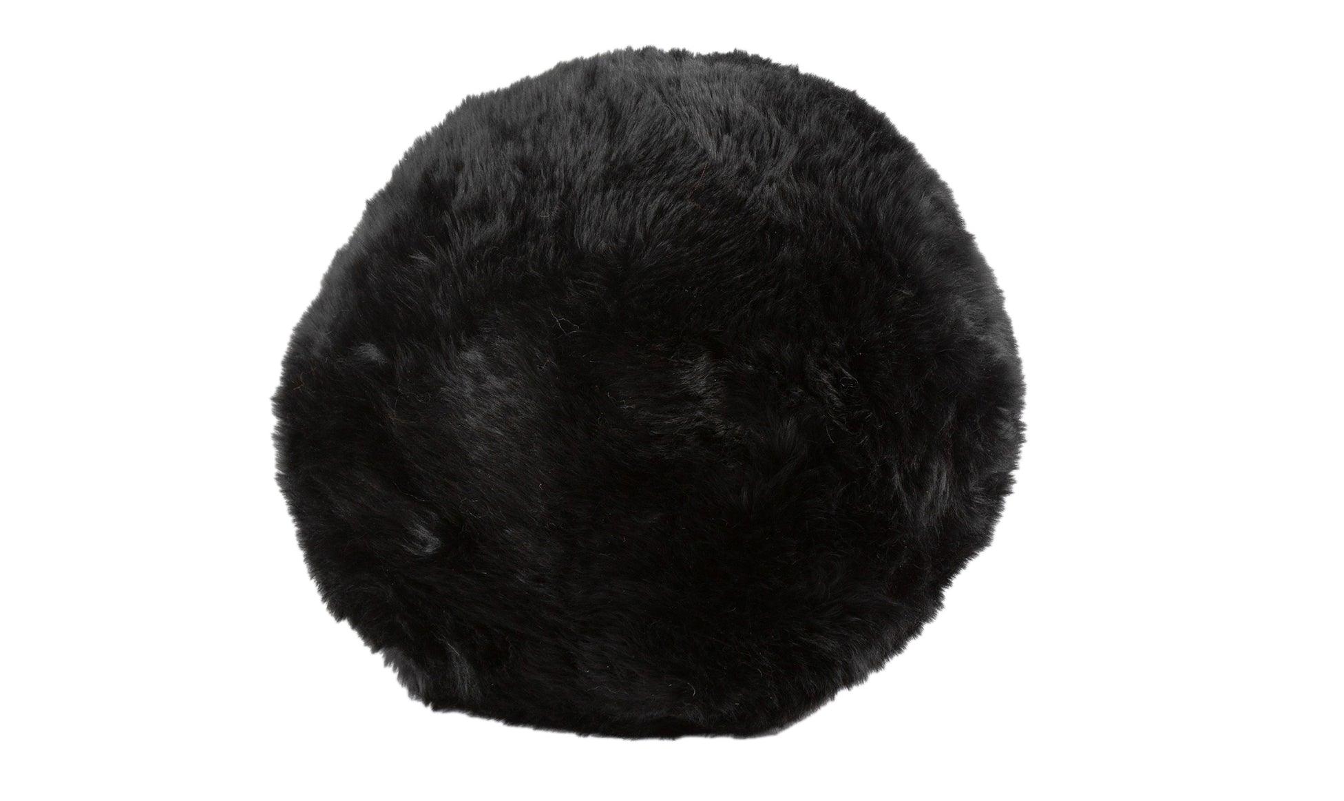Long Wool Sheepskin Ball Cushion - Frankwebs