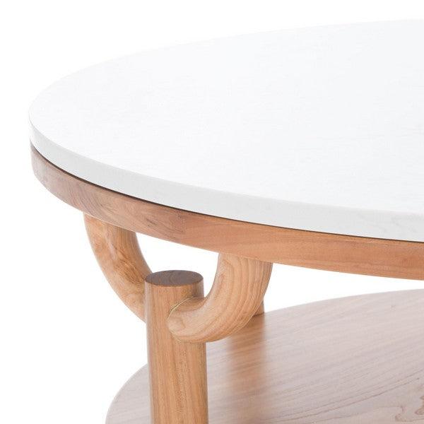 PUCK MARBLE TOP COFFEE TABLE - Frankwebs