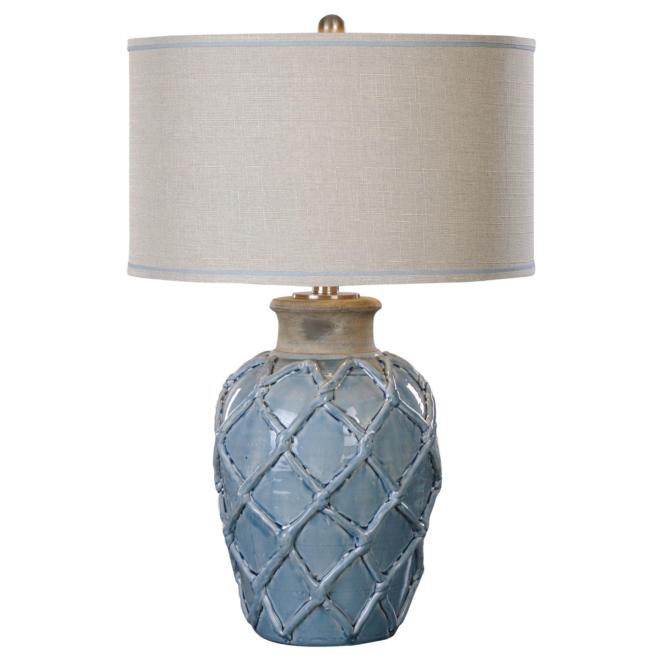 PARTERRE PALE BLUE TABLE LAMP - Frankwebs