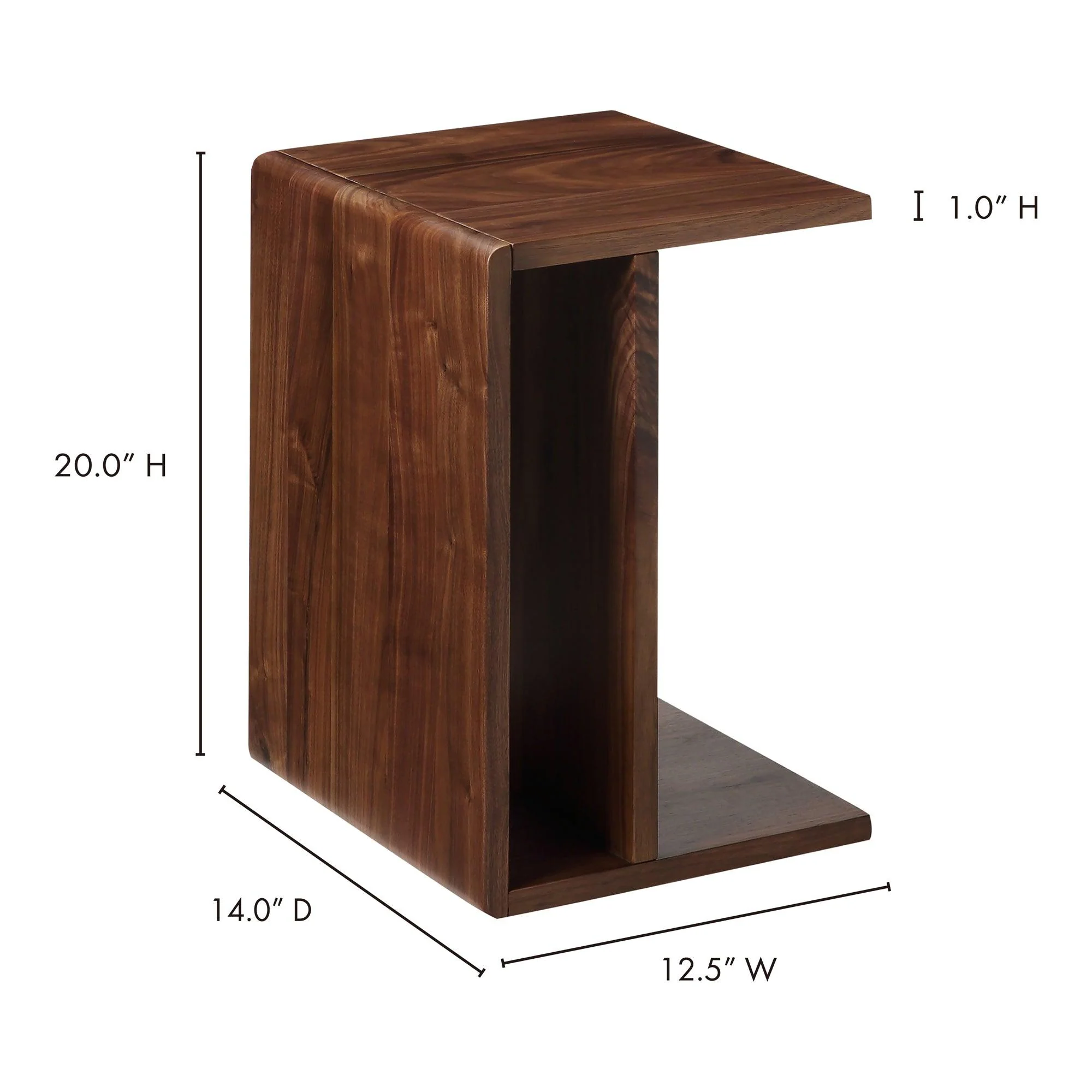Hiroki Accent Table Walnut - Frankwebs