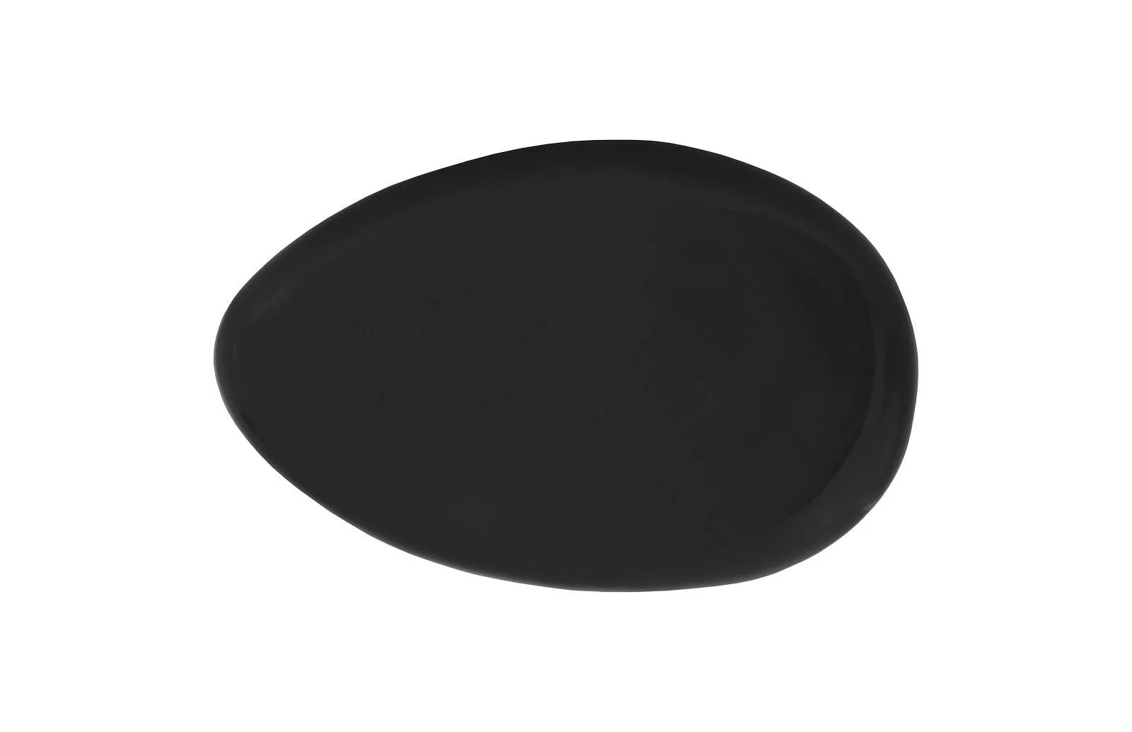 River Stone Coffee Table, Small, Gel Coat Black - Frankwebs