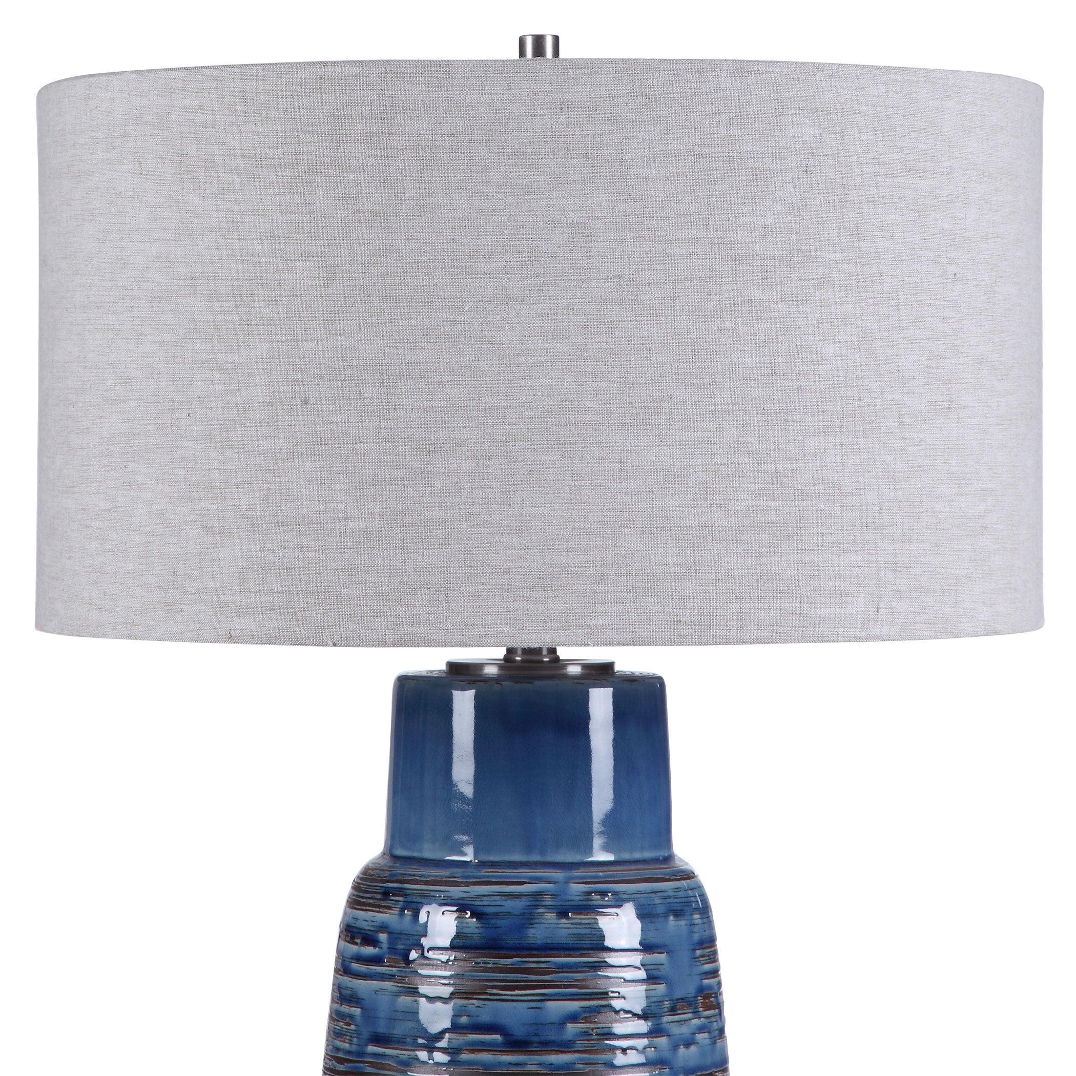 MAGELLAN BLUE TABLE LAMP - Frankwebs