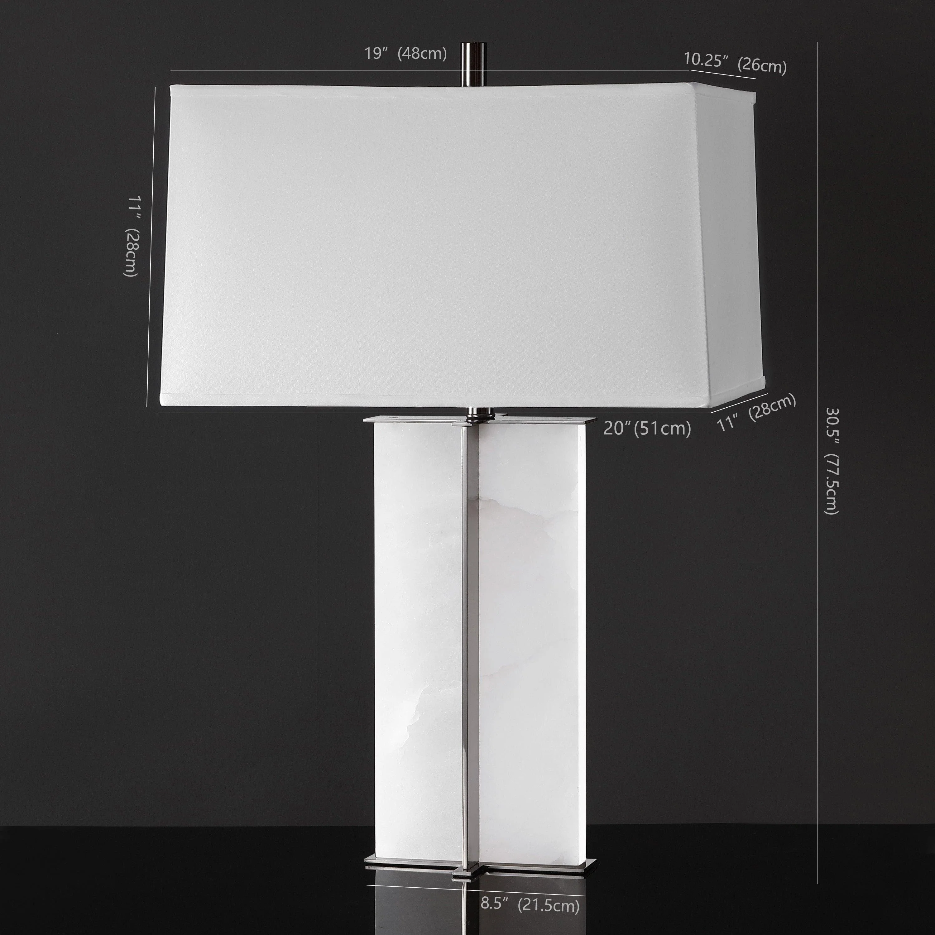 NATALEE MARBLE TABLE LAMP - Frankwebs