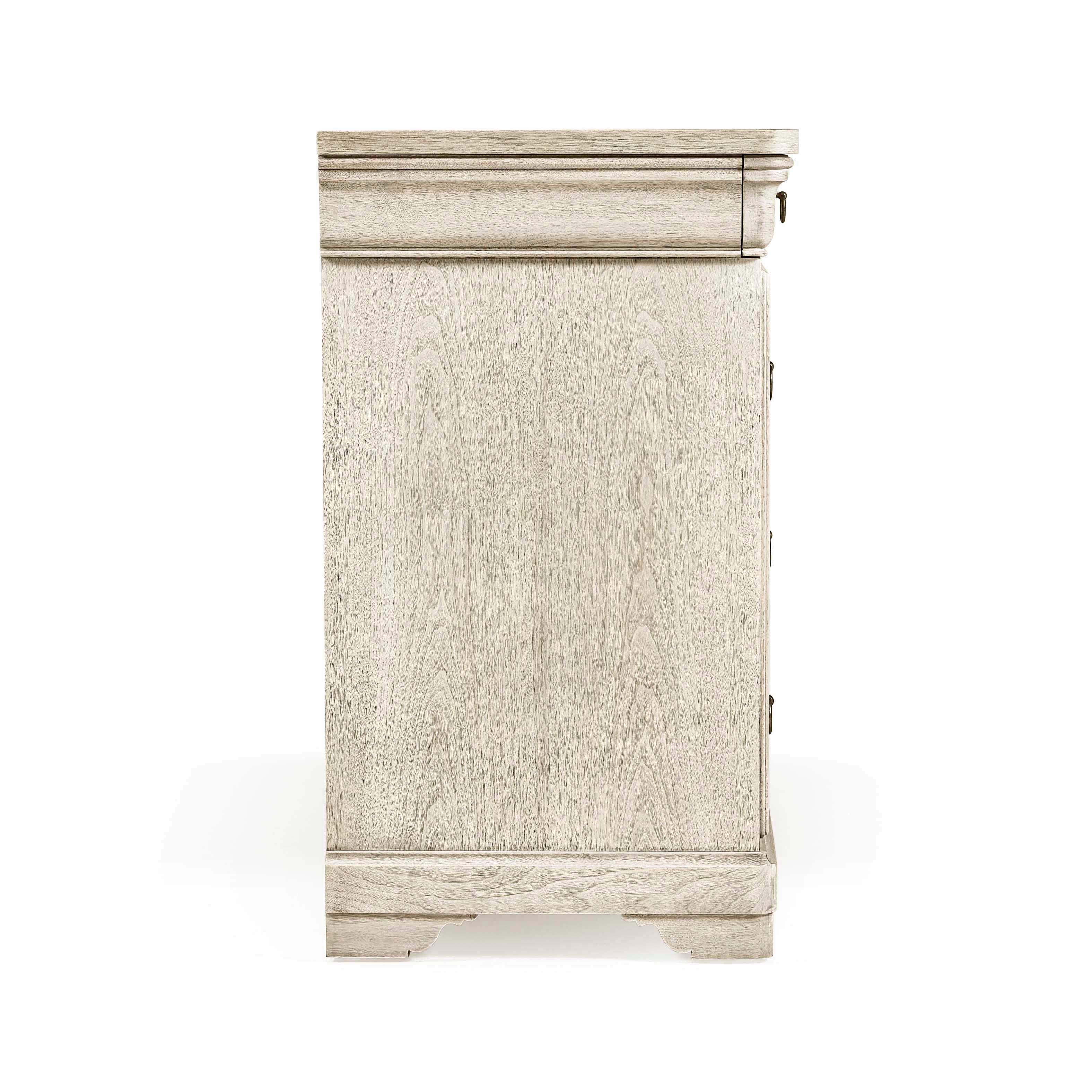 Timeless Entropy Louis Phillipe Drawer Chest in Bleached Walnut 46