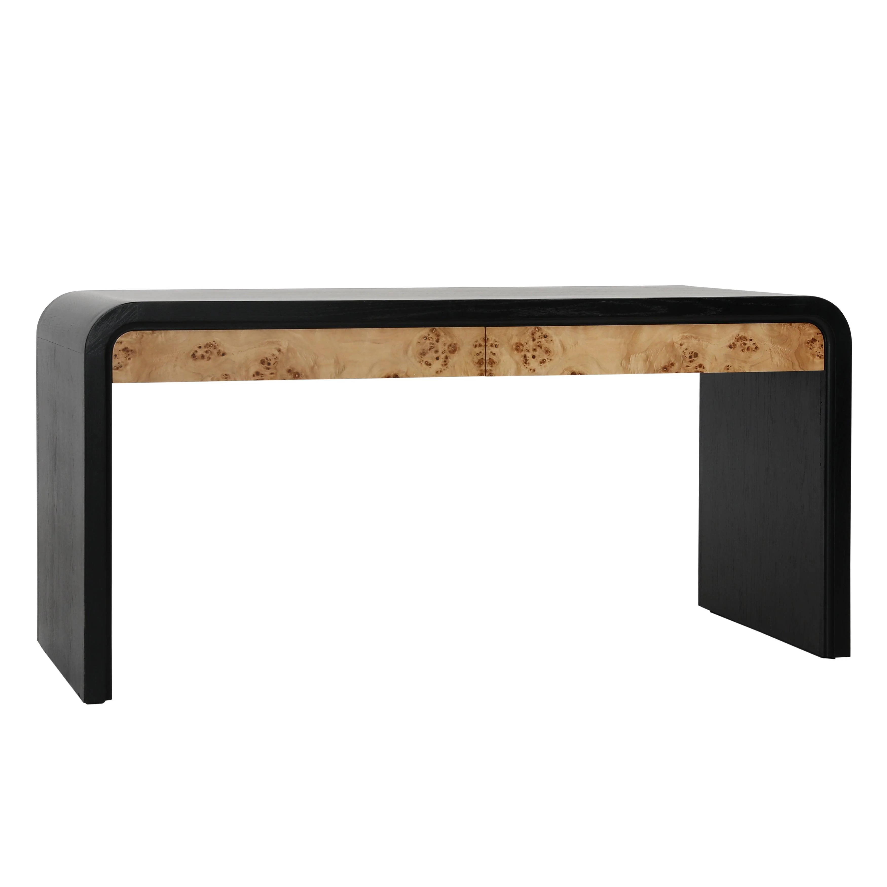 Brennon Desk Black and Burl - Frankwebs