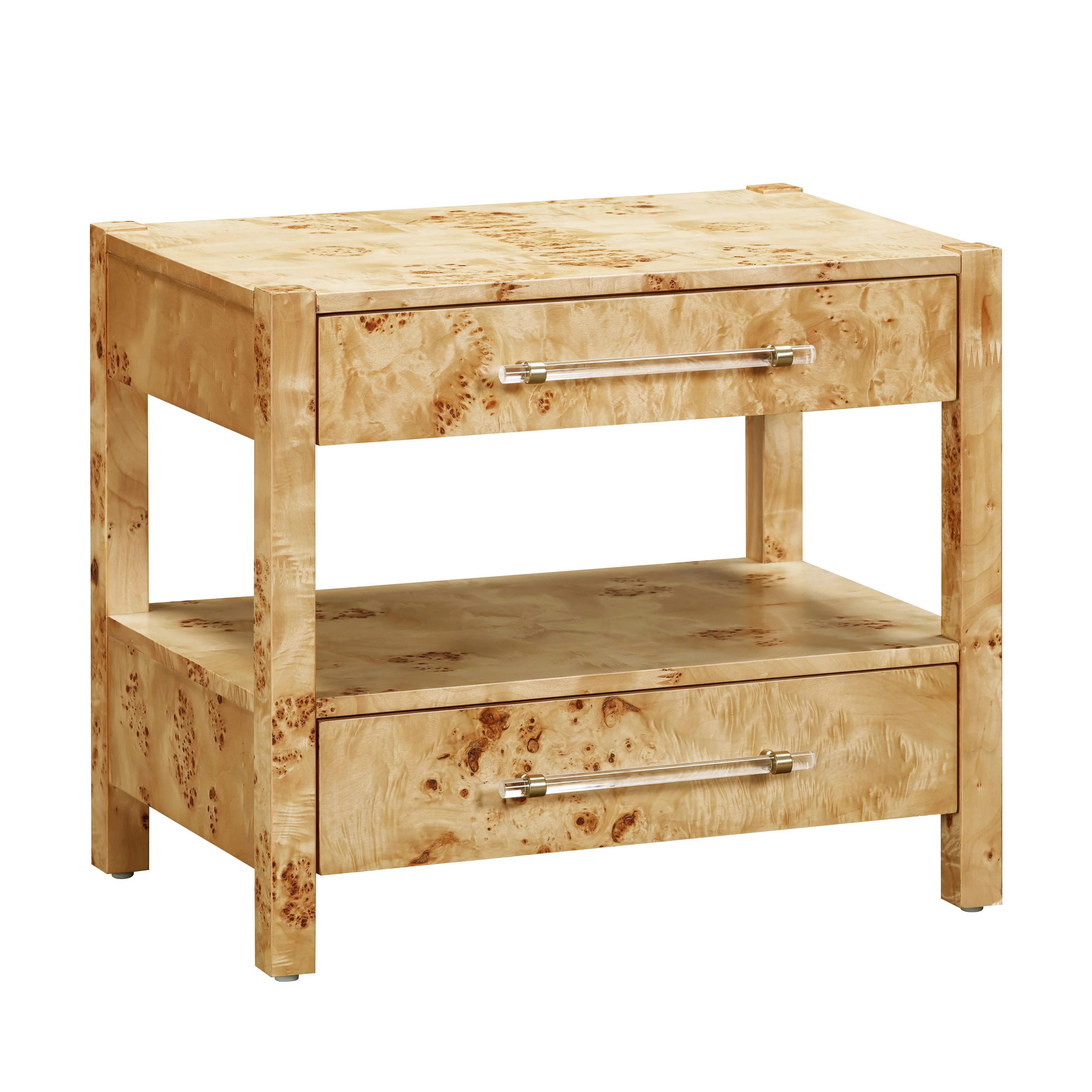 Brandyss Natural Burl Nightstand - Frankwebs
