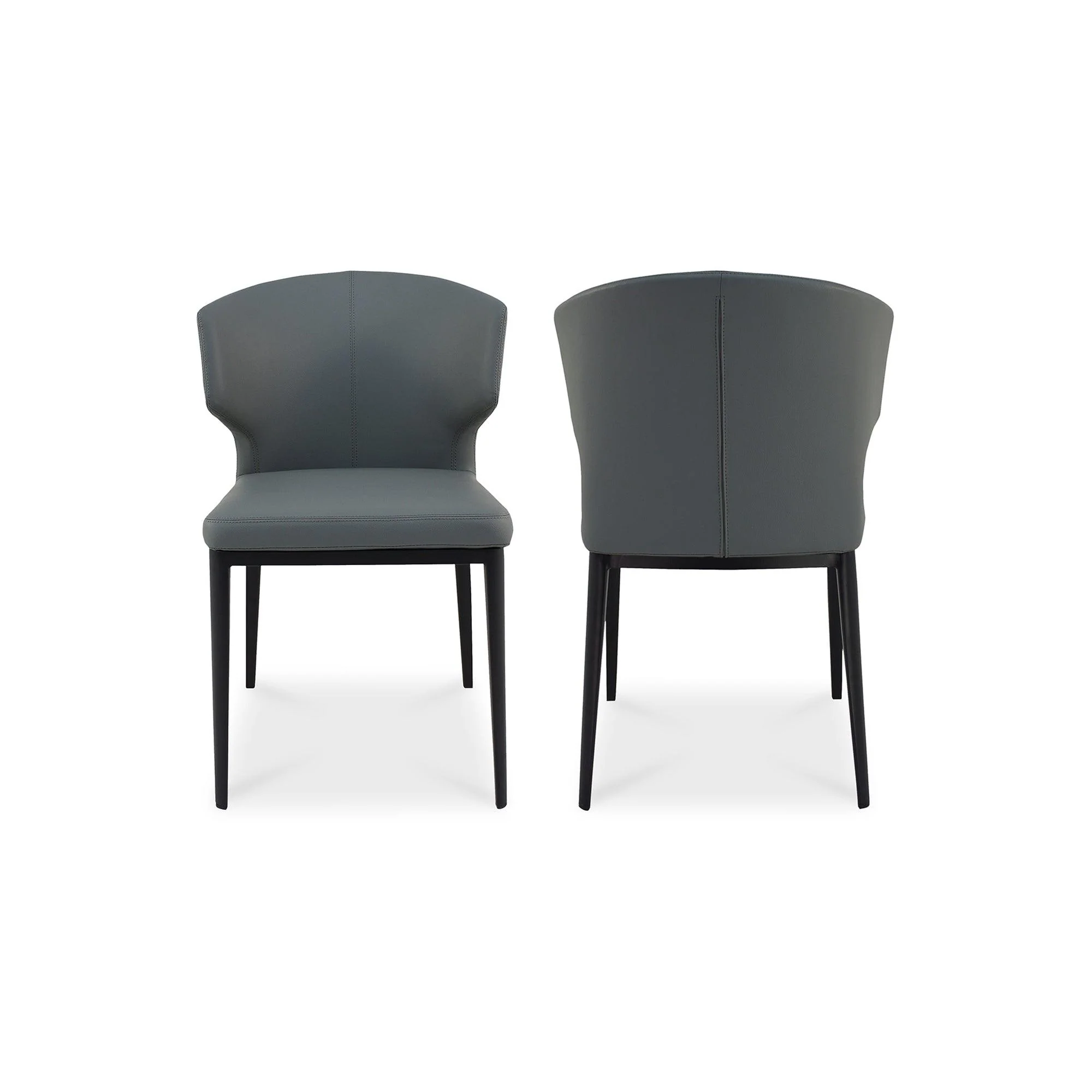 Delaney Dining Chair Grey - Set Of Two - Frankwebs