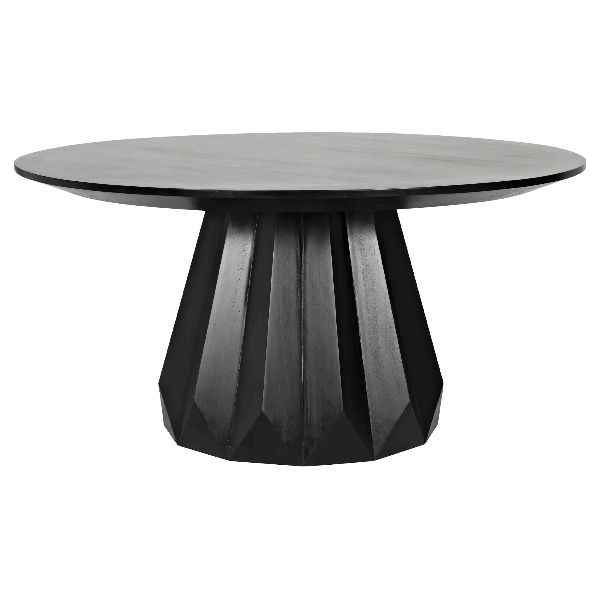 Brosche Dining Table, Hand Rubbed Black - Frankwebs
