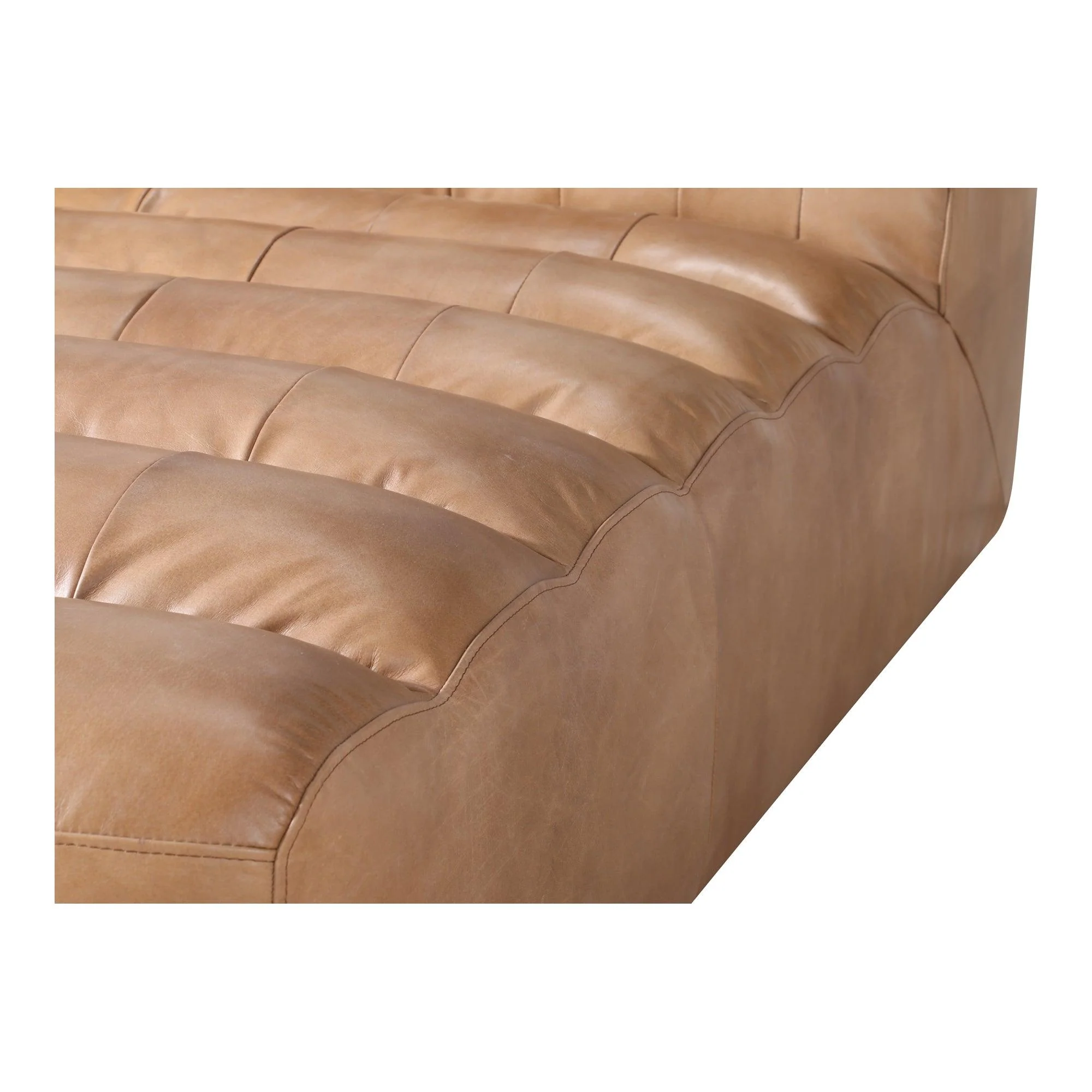 Ramsay Leather Chaise Tan - Frankwebs