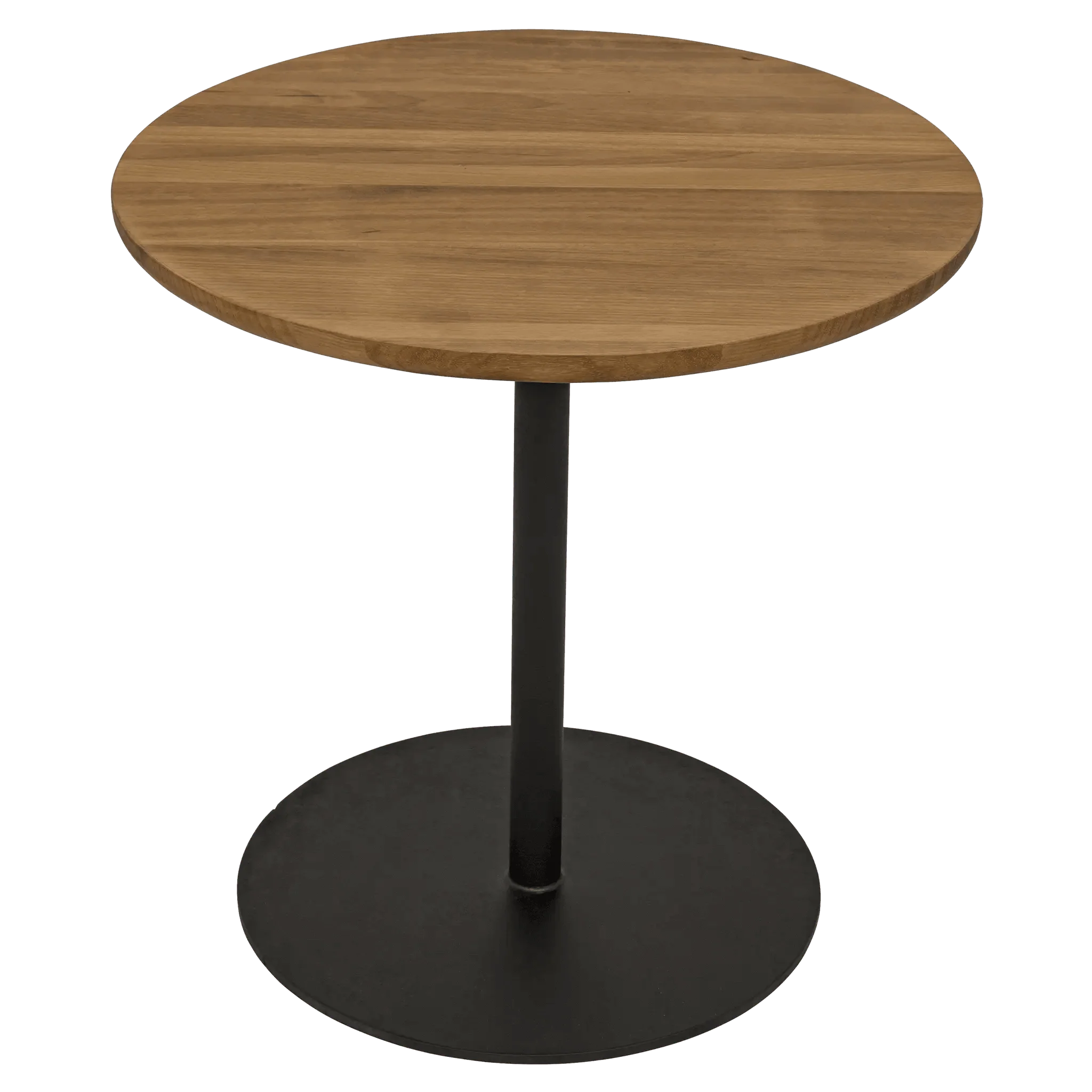 Ford Small Side Table, Gold Teak with Steel Base - Frankwebs