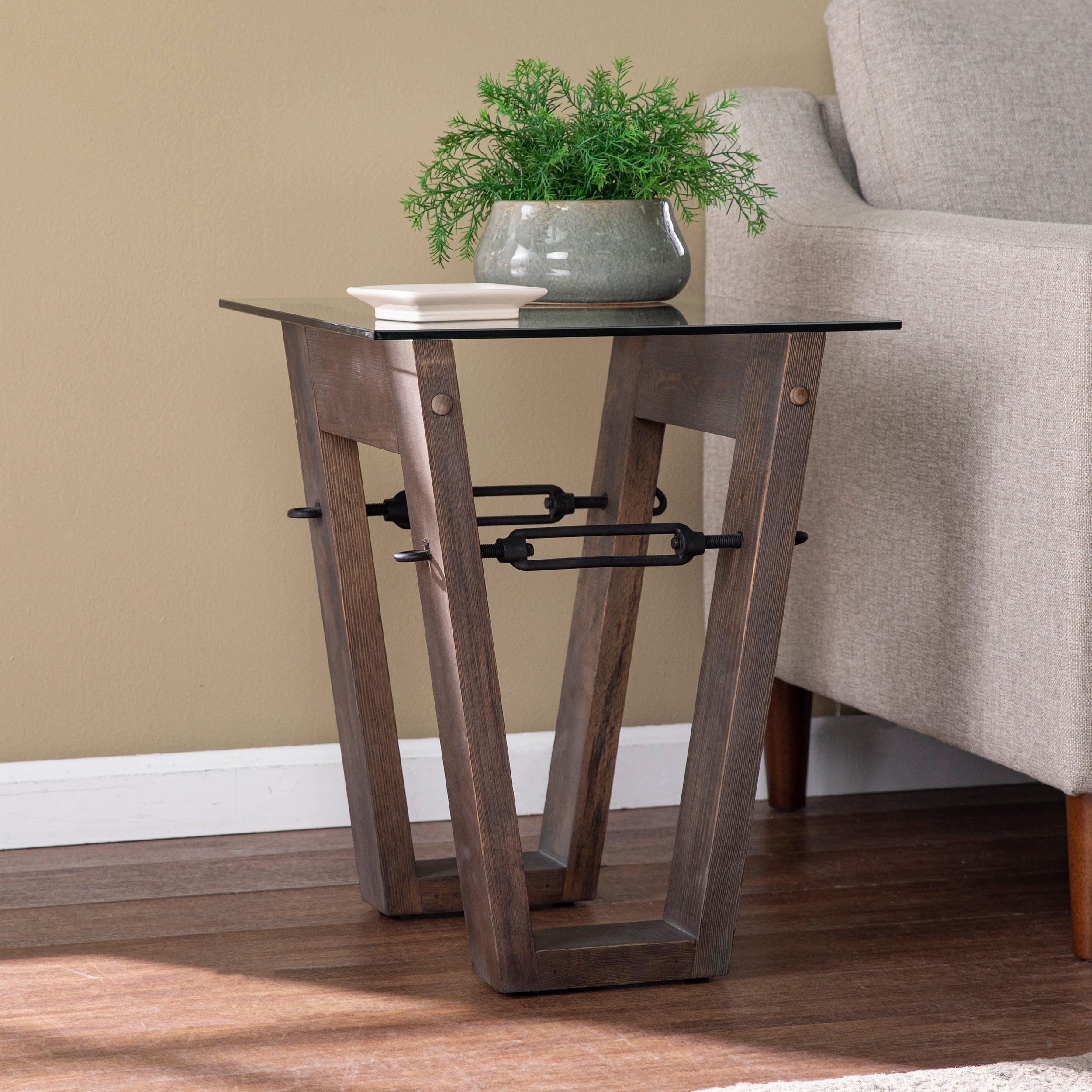 Garrinston Reclaimed Wood End Table - Frankwebs