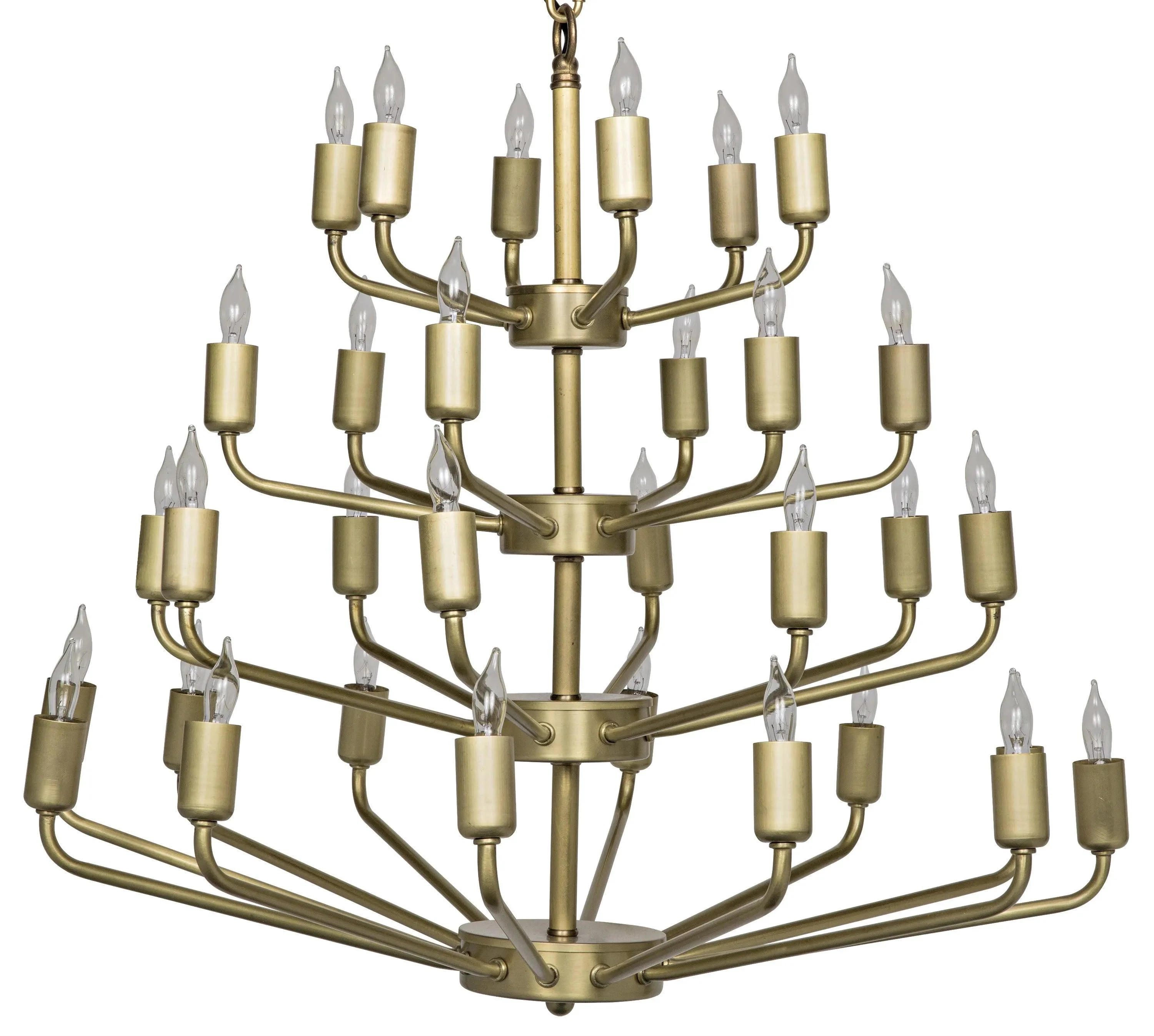 Montoro Chandelier, Antique Brass - Frankwebs
