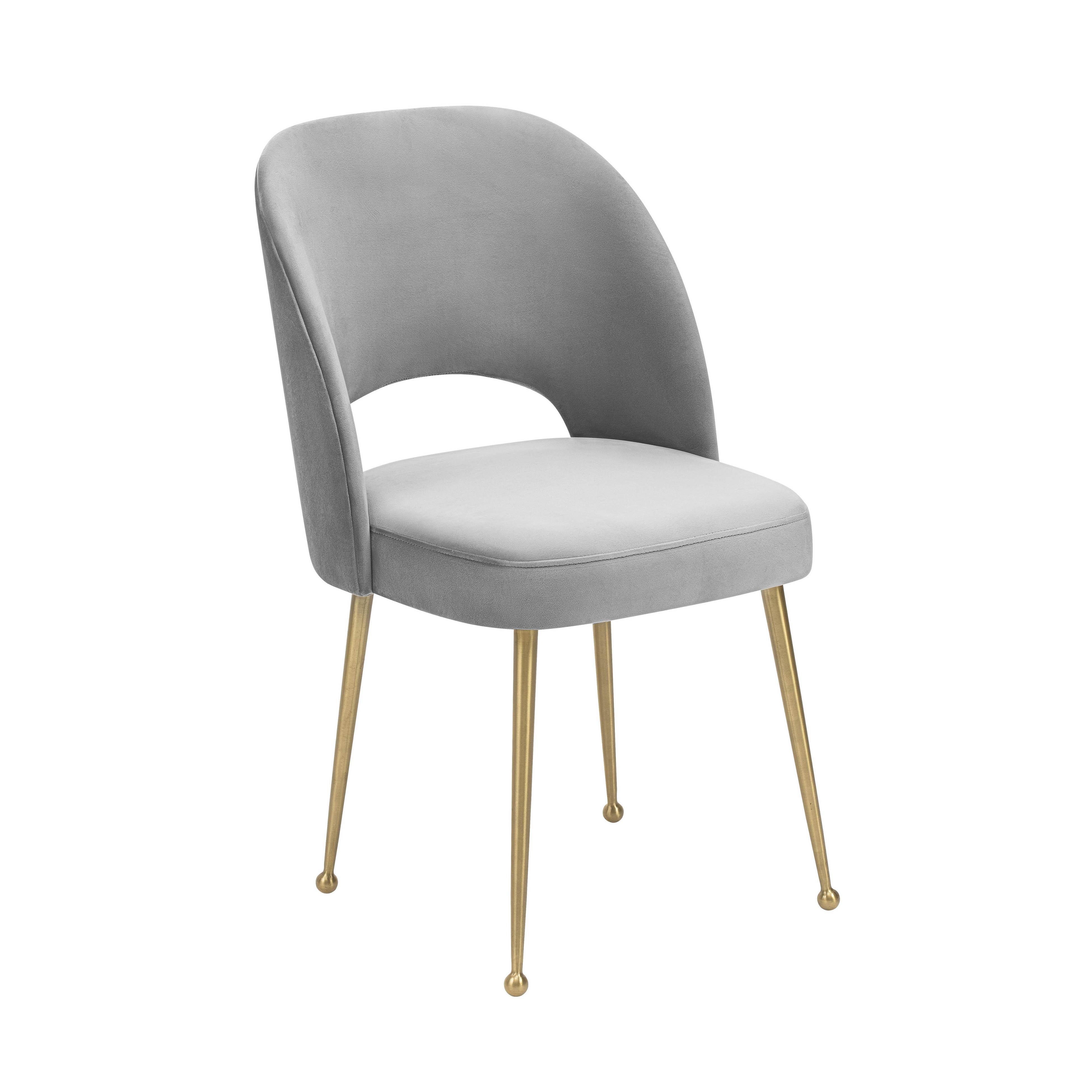 Swell Light Grey Velvet Chair - Frankwebs
