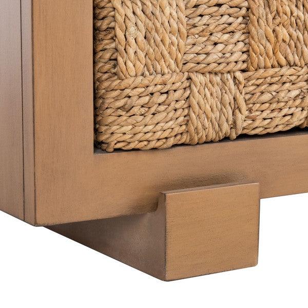 ROSARIO WOVEN WOOD NIGHTSTAND - Frankwebs
