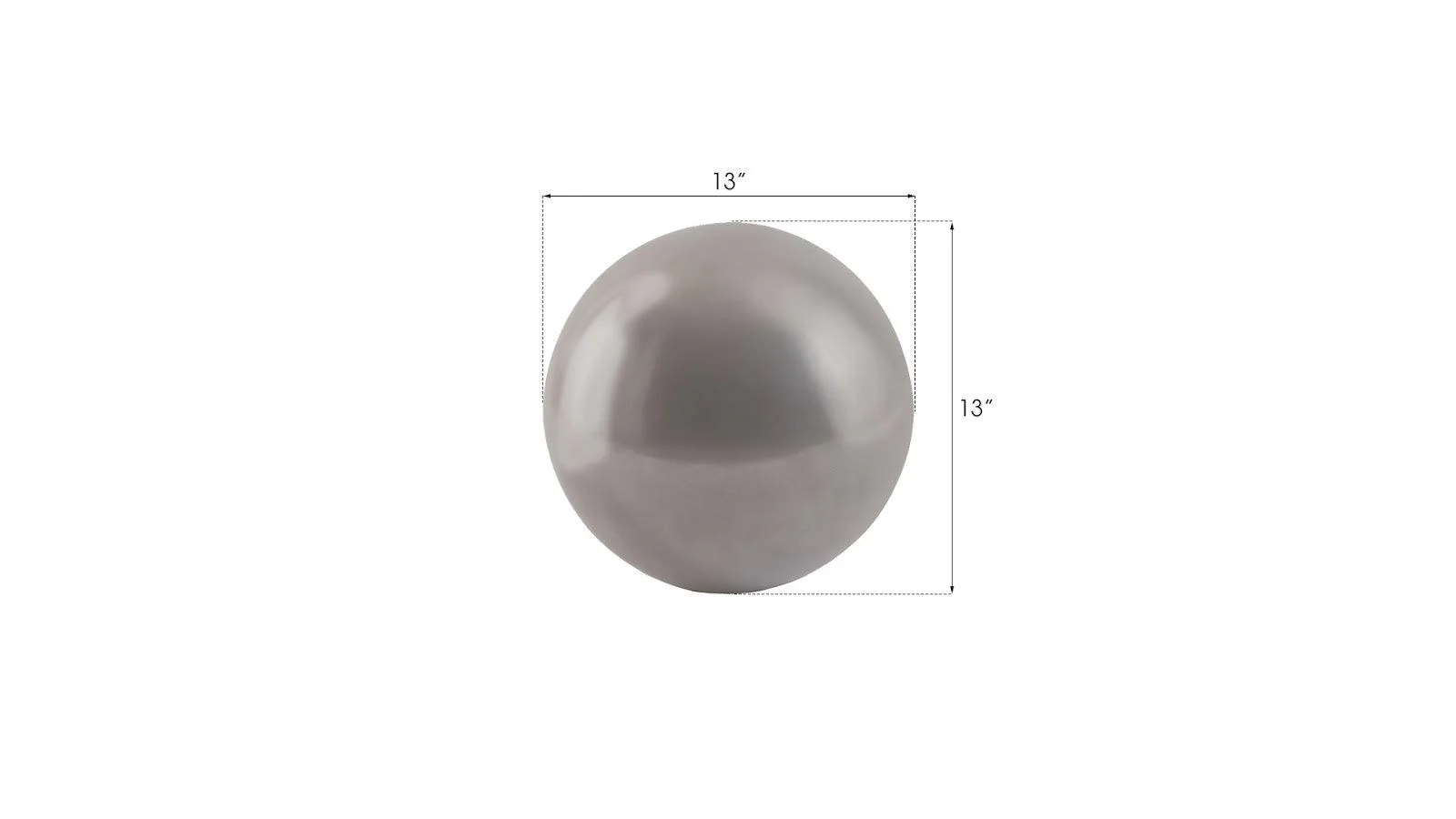 Floor Ball, Small, Polished Aluminum Finish - Frankwebs