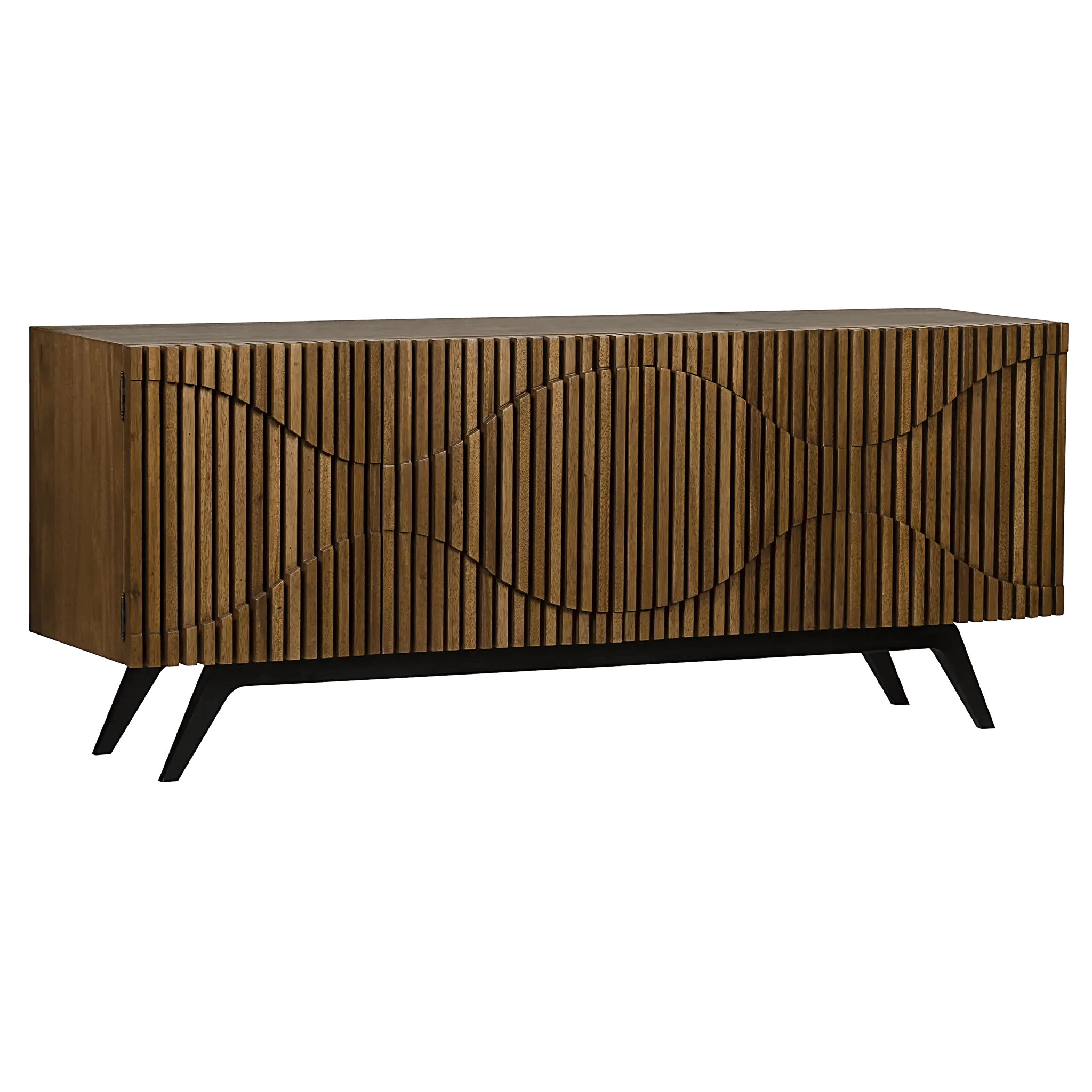 Illusion Sideboard with Steel Base, Dark Walnut - Frankwebs