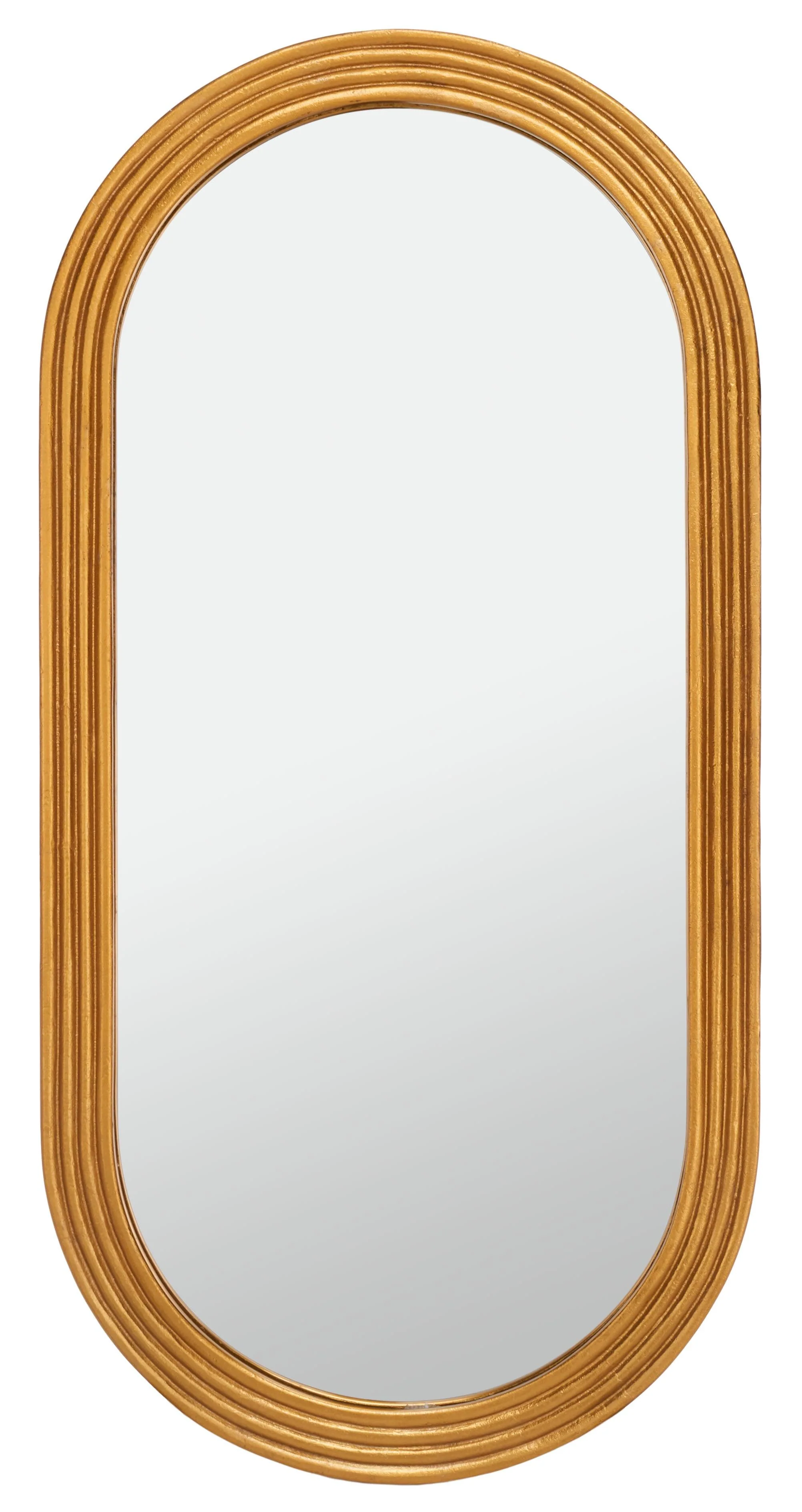 JEANELLE OVAL GOLD MIRROR - Frankwebs