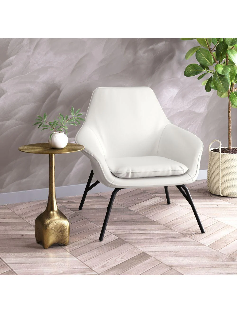 Lexi Side Table Antique Brass - Frankwebs