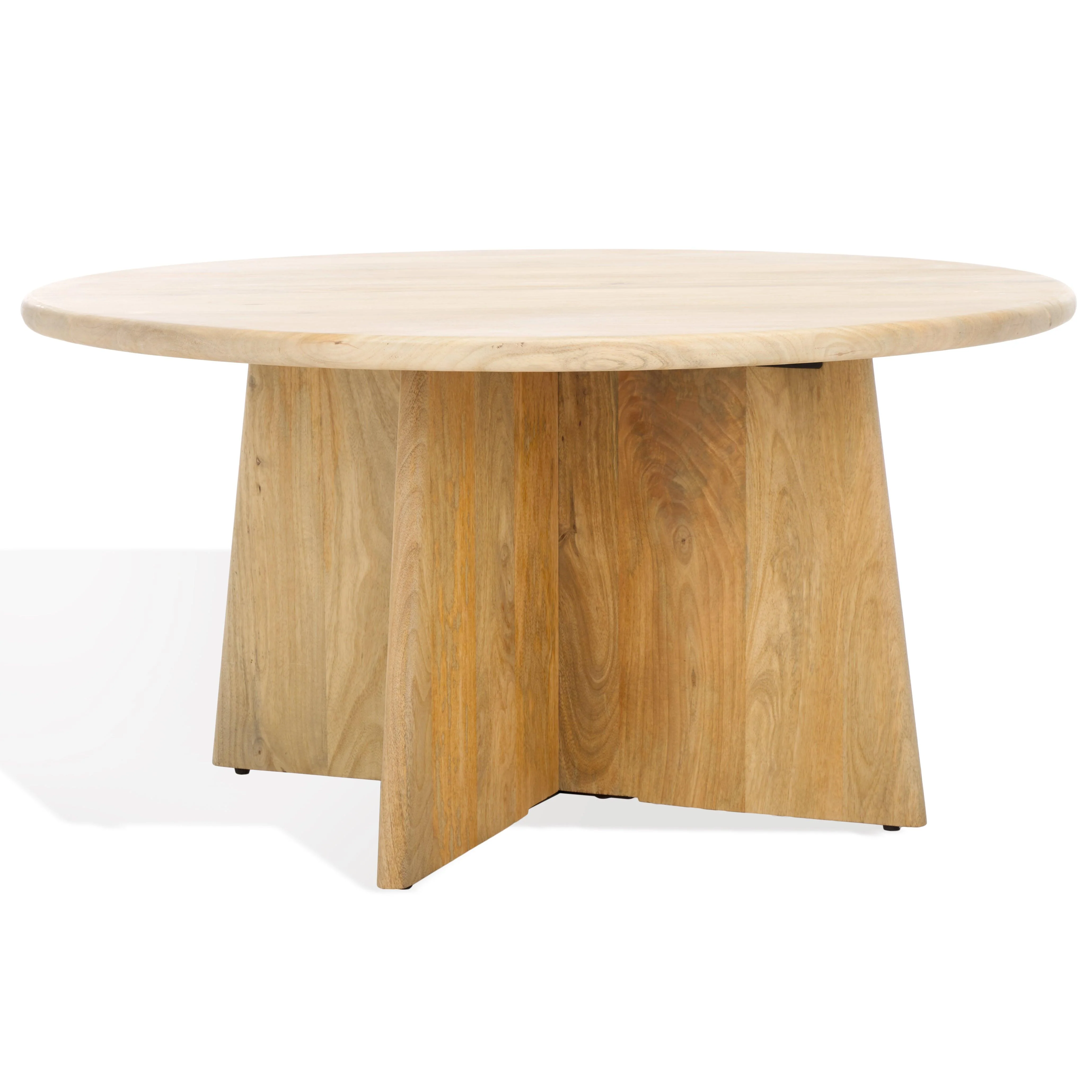 Madilynn Round Wood Coffee Table - Frankwebs