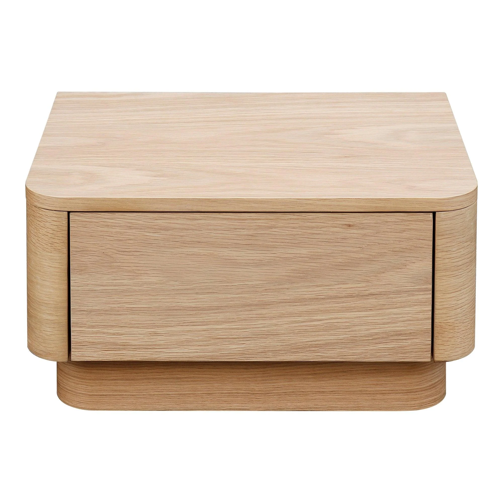 Round Off Nightstand Oak - Frankwebs