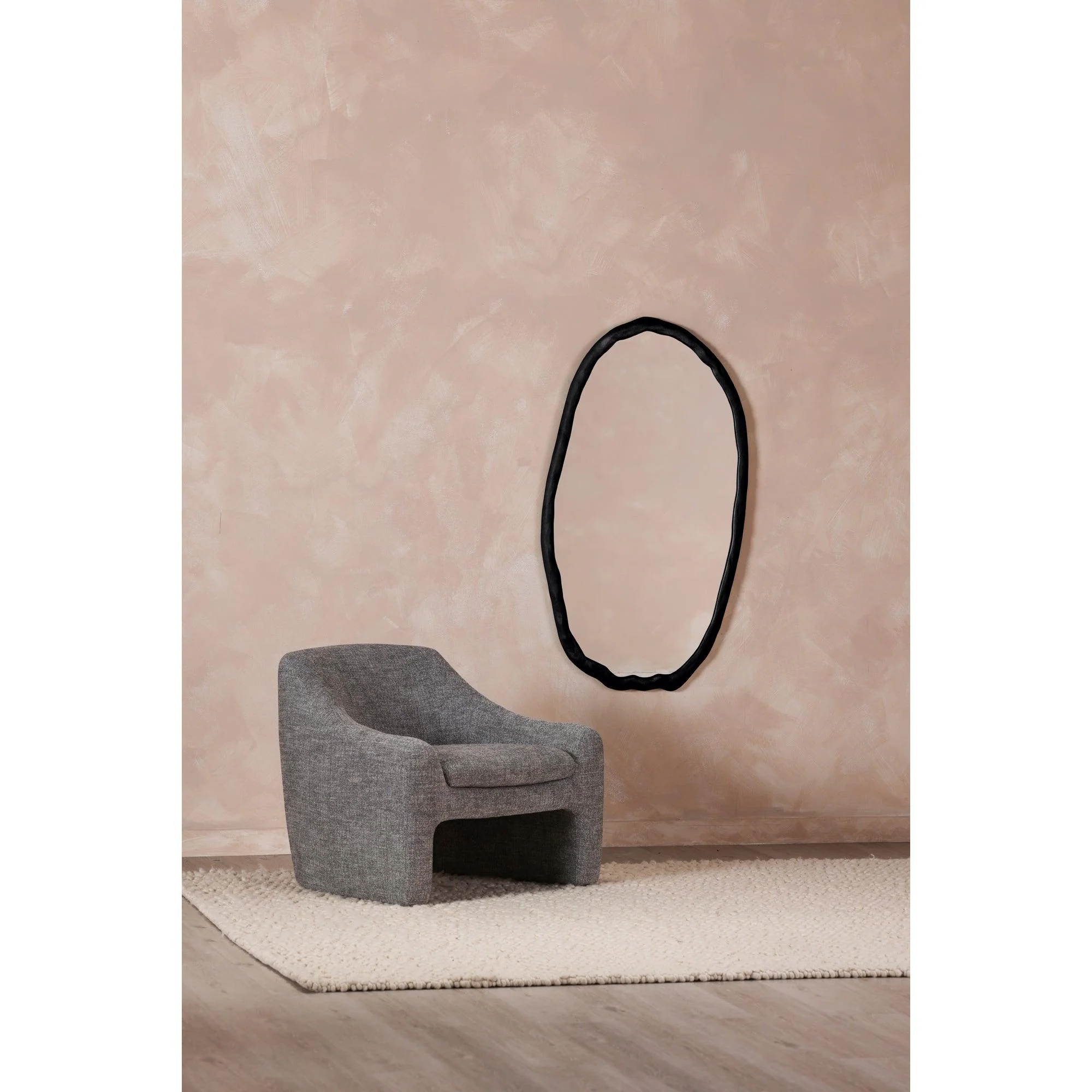 Foundry Mirror Oval Black - Frankwebs