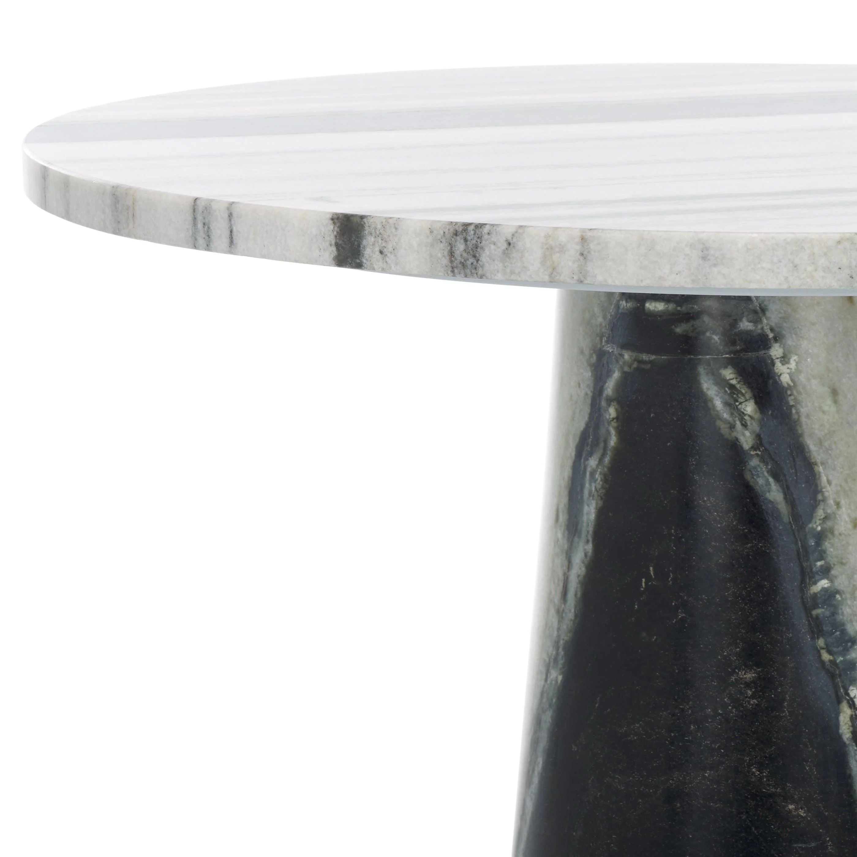 VALENTIA TALL ROUND MARBLE ACCENT TABLE - Frankwebs