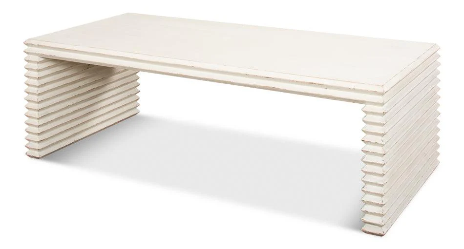 Stacked Cocktail Table - Antique White - Frankwebs
