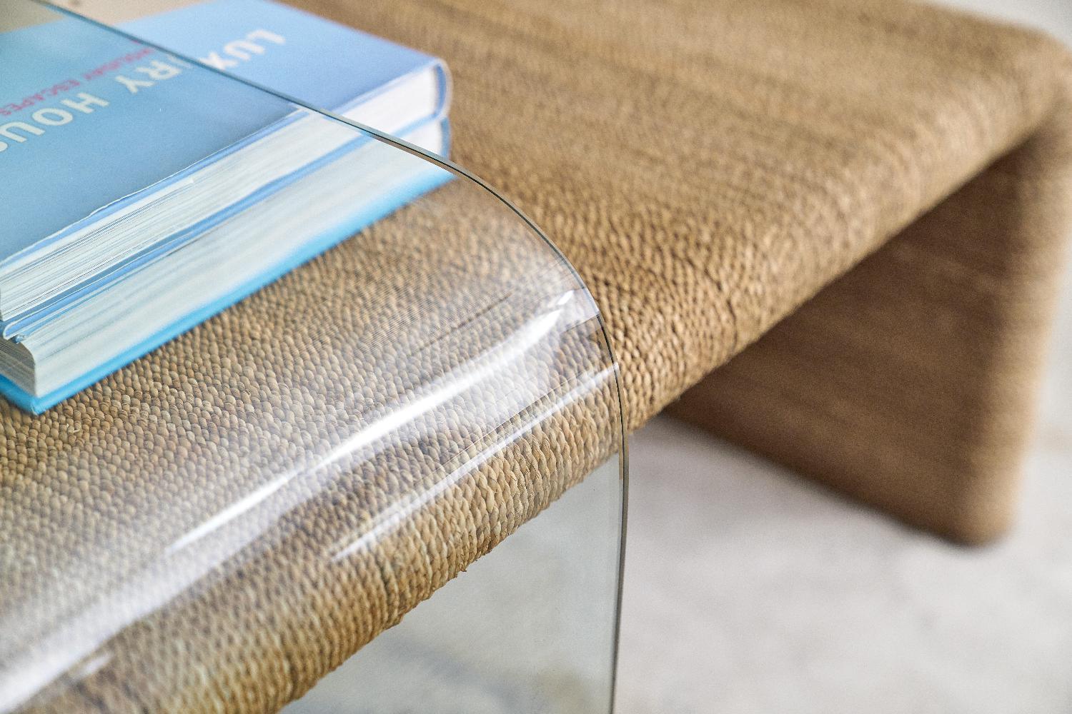 Amani Rope and Glass Cocktail Table - Frankwebs