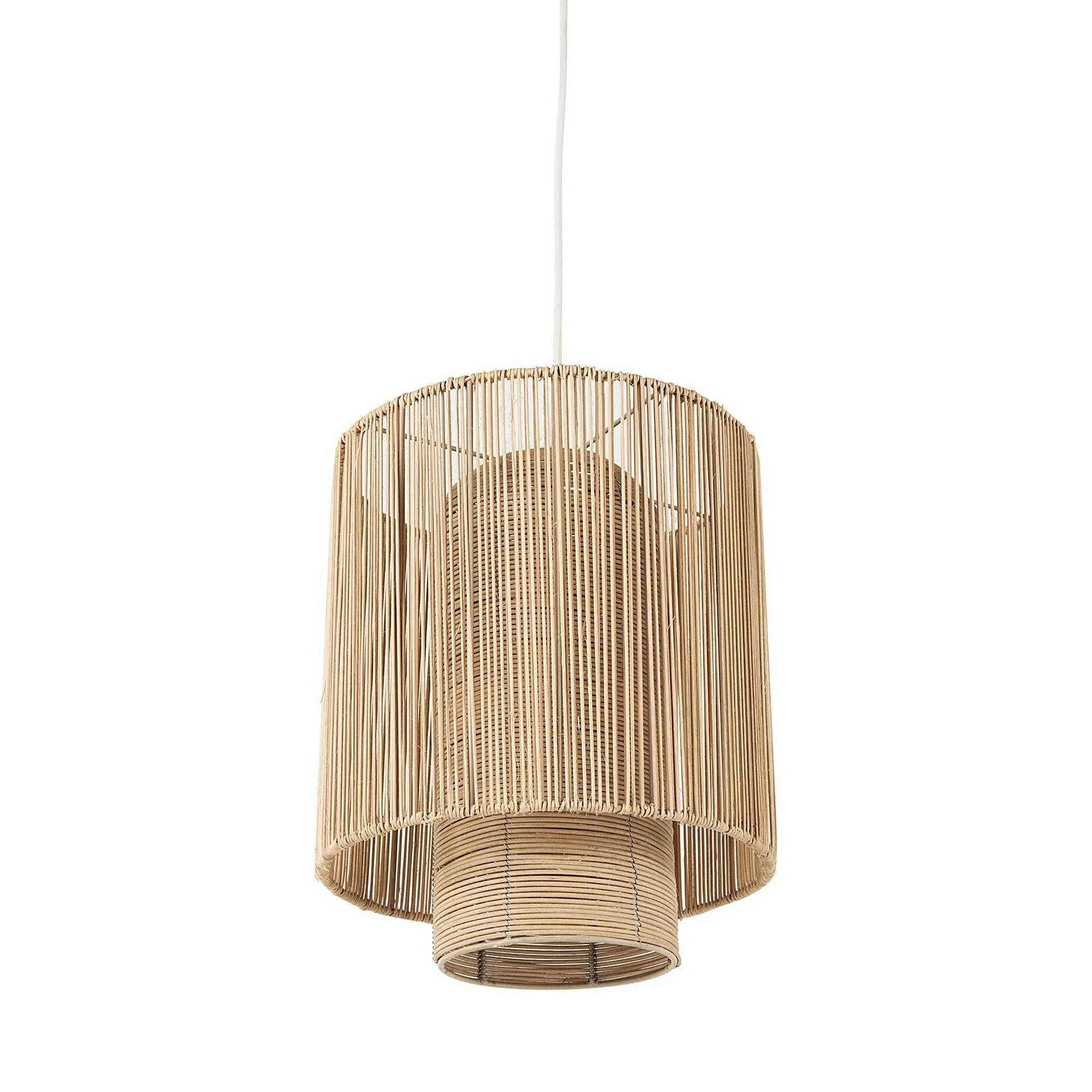 Aviario 14.2 L x 14.2 W x 14.2 H Natural Cane Cylindrical Pendant Light - Frankwebs
