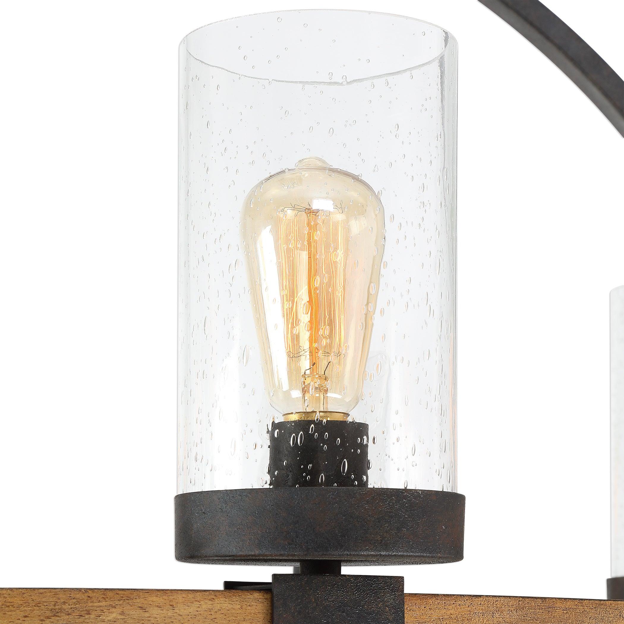 ATWOOD 8 LIGHT WAGON WHEEL PENDANT - Frankwebs