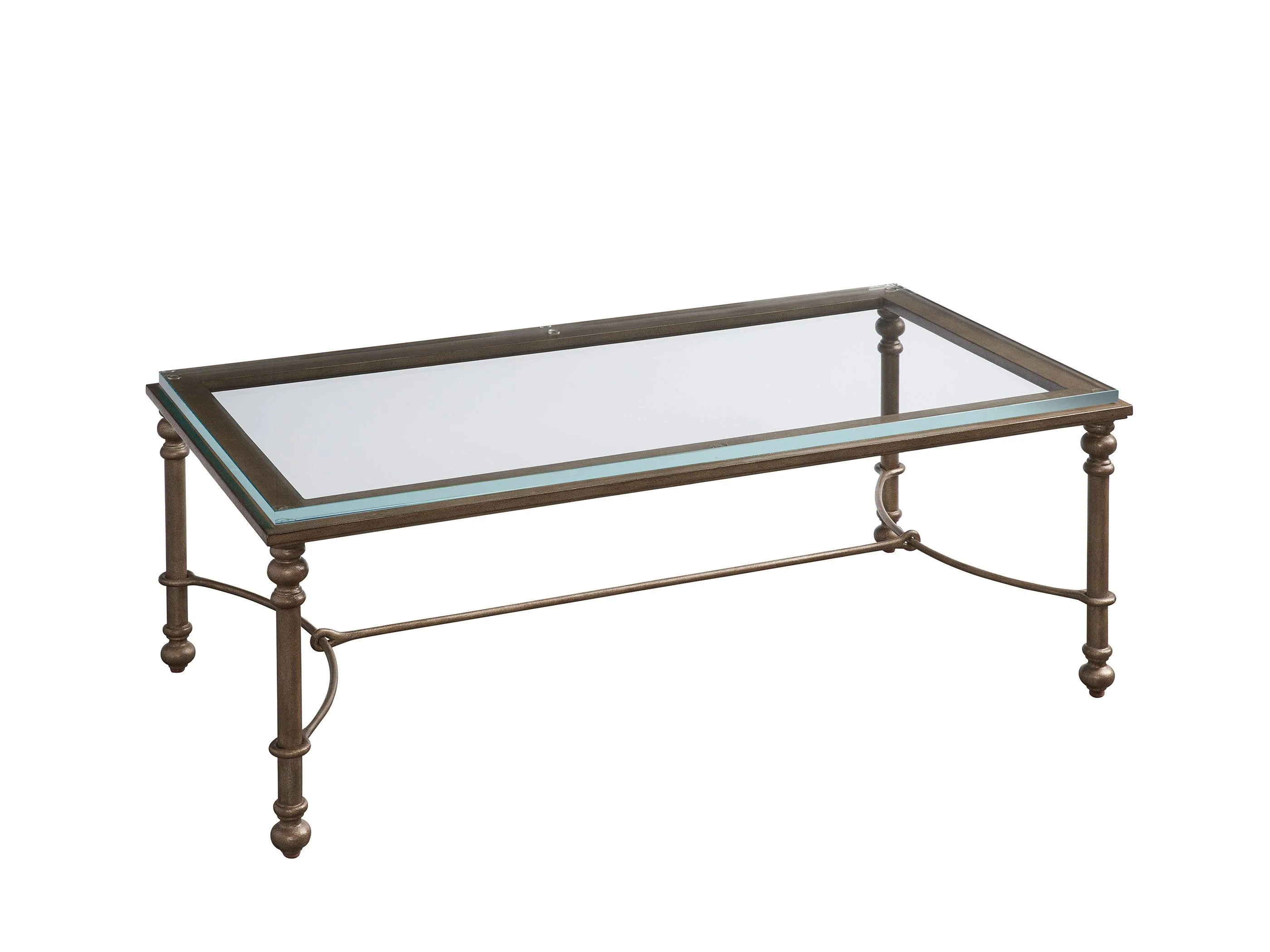 Laguna Bluff Metal And Glass Cocktail Table - Frankwebs