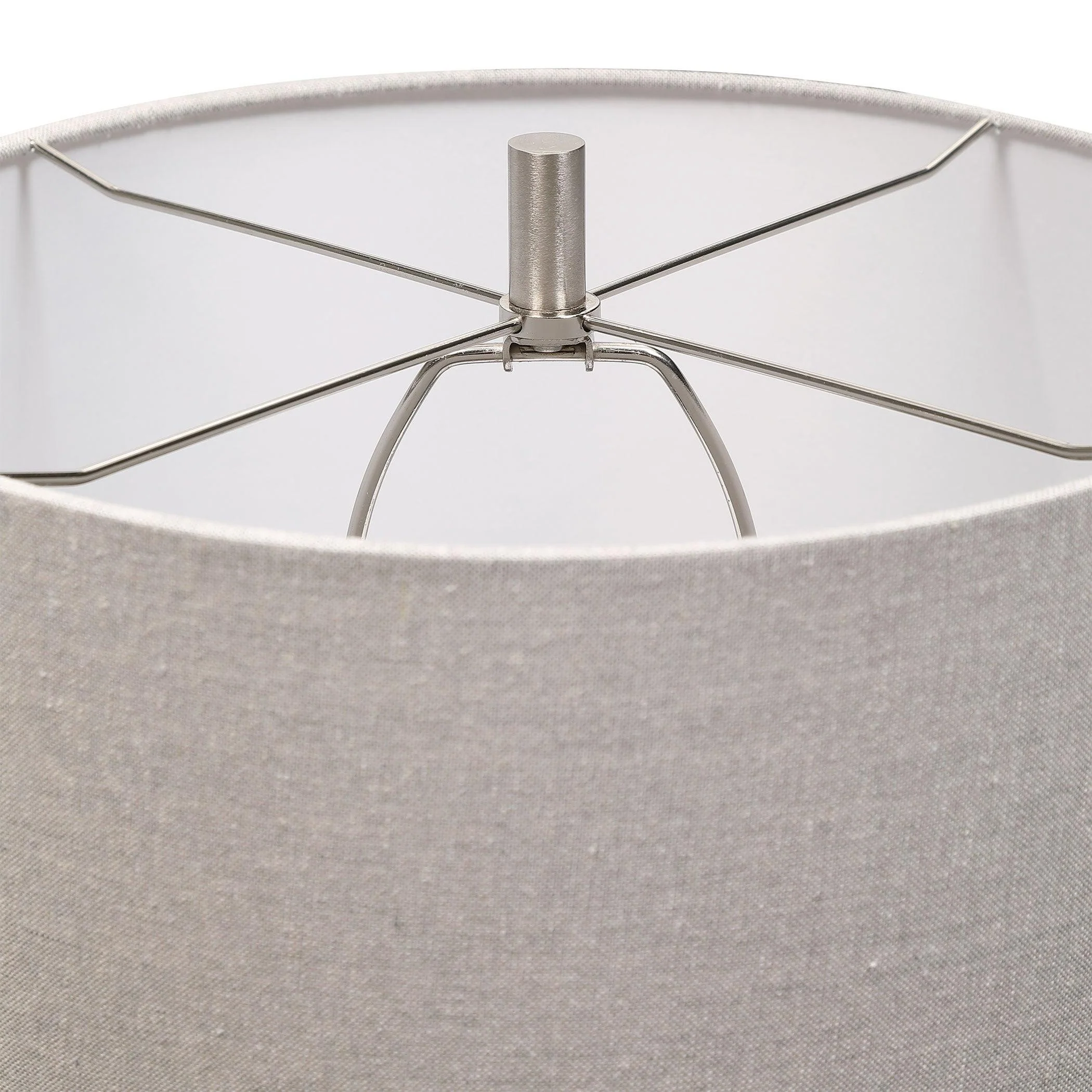 COMANCHE WHITE CRACKLE TABLE LAMP - Frankwebs