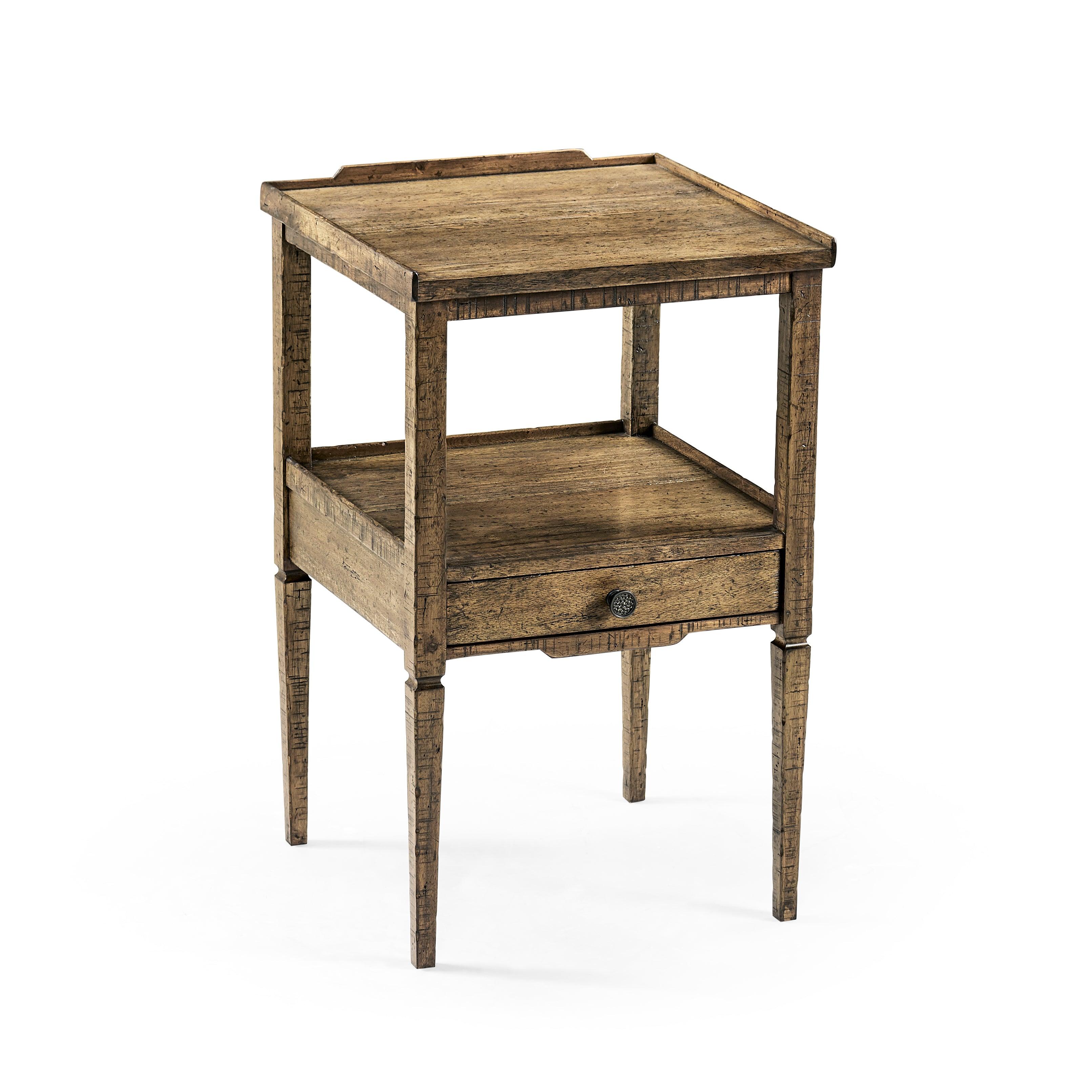Casual Accents Medium Driftwood Square End Table - Frankwebs