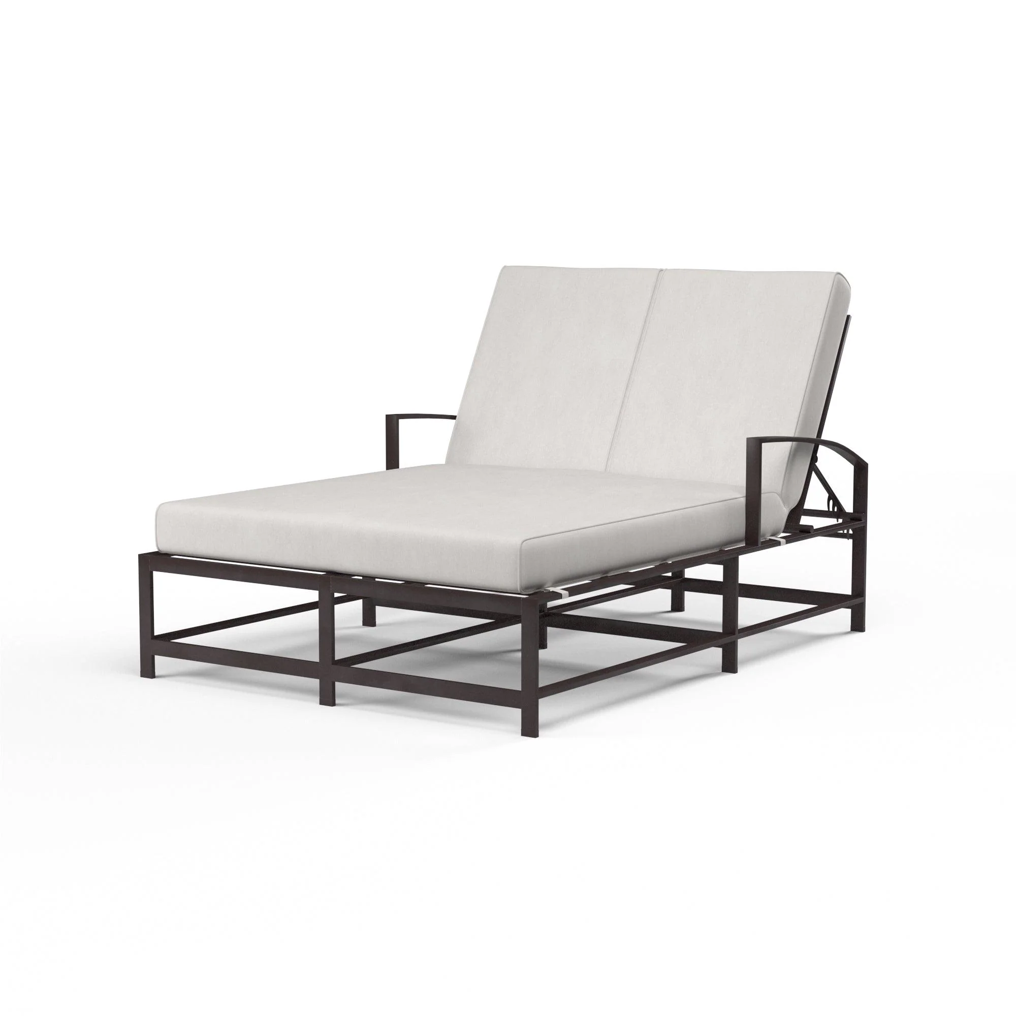 La Jolla Double Chaise in Canvas Flax w/ Self Welt - Frankwebs