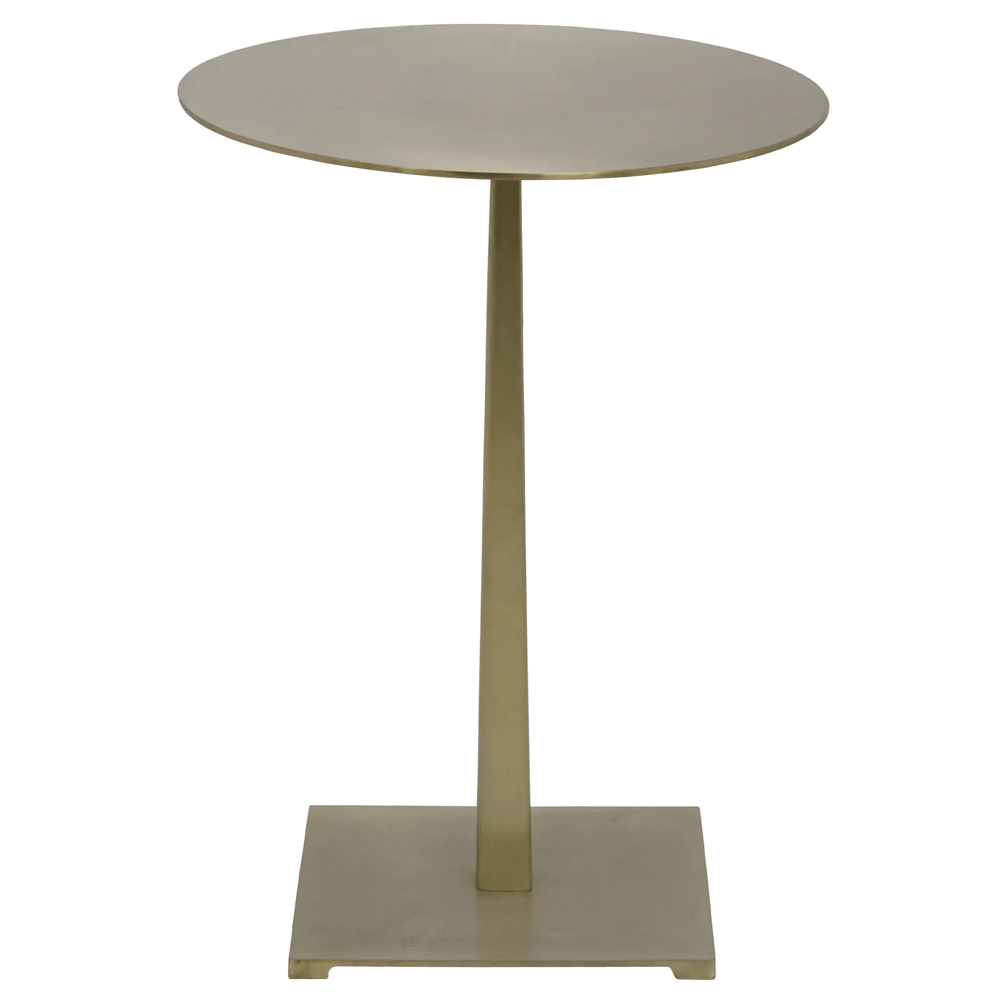 Stiletto Side Table, Metal with Brass Finish - Frankwebs