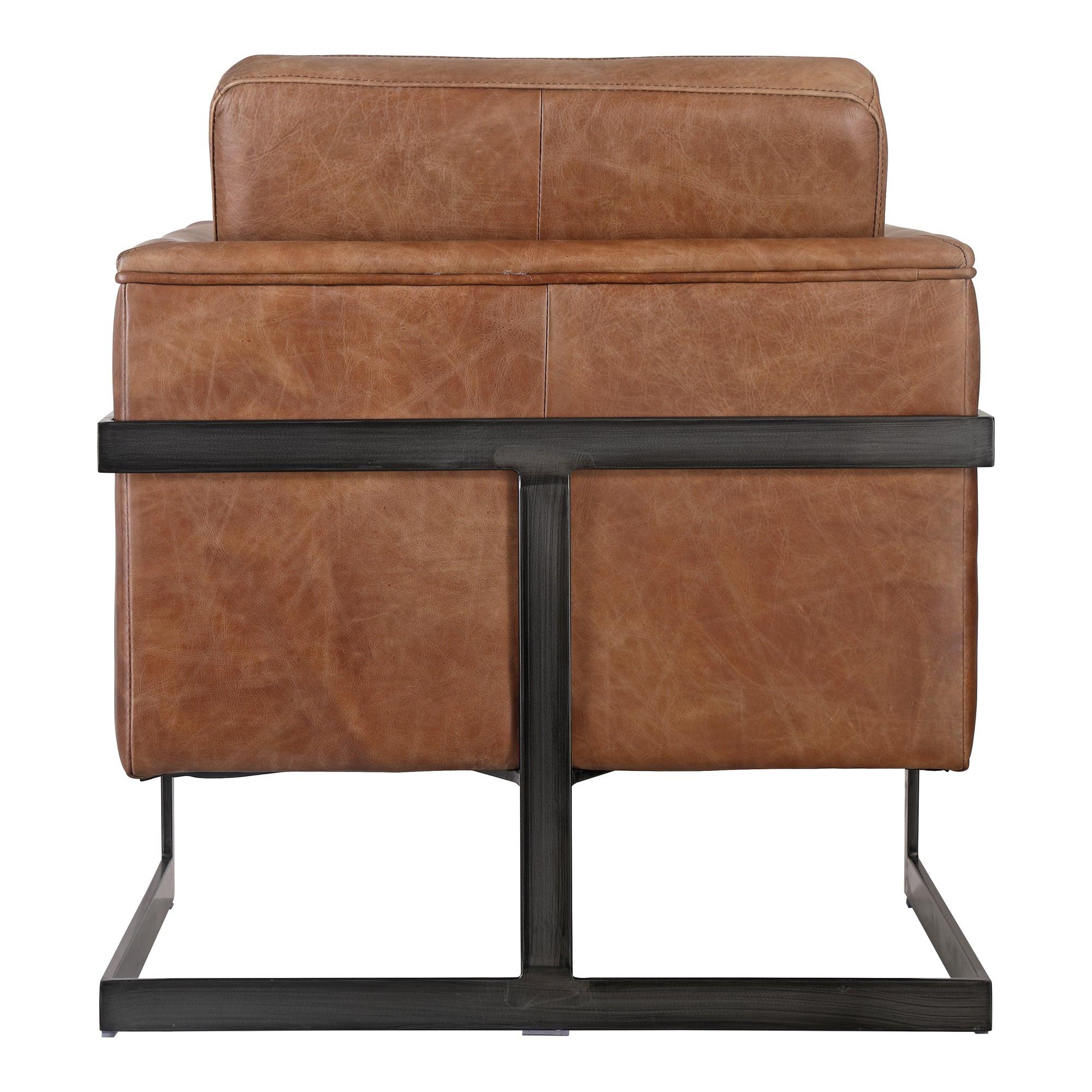 Luxley Club Chair Open Road Brown Leather - Frankwebs