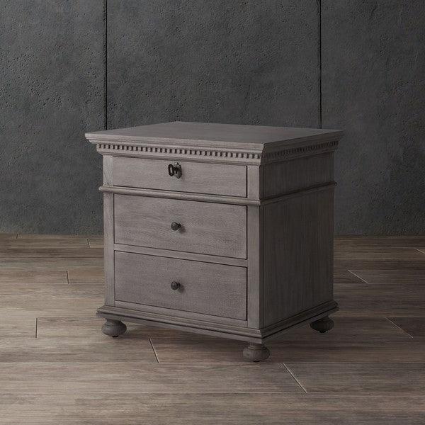 ALLISYN 3 DRAWER WOOD NIGHTSTAND - Frankwebs