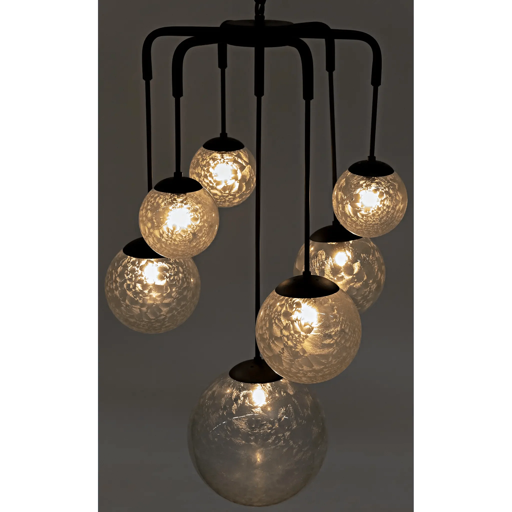 Artemis Chandelier, Steel with Black Finish - Frankwebs