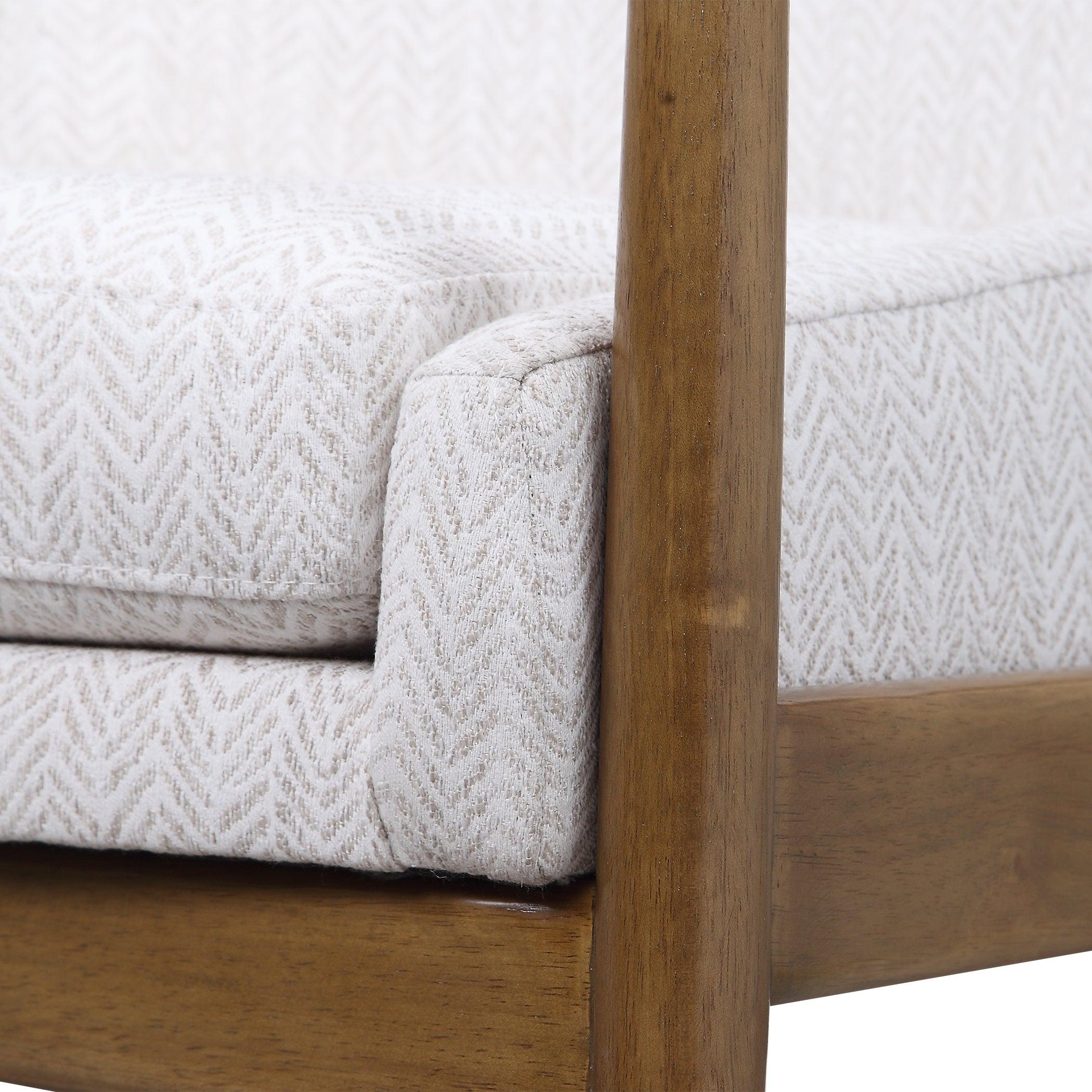 Bev White Accent Chair - Frankwebs