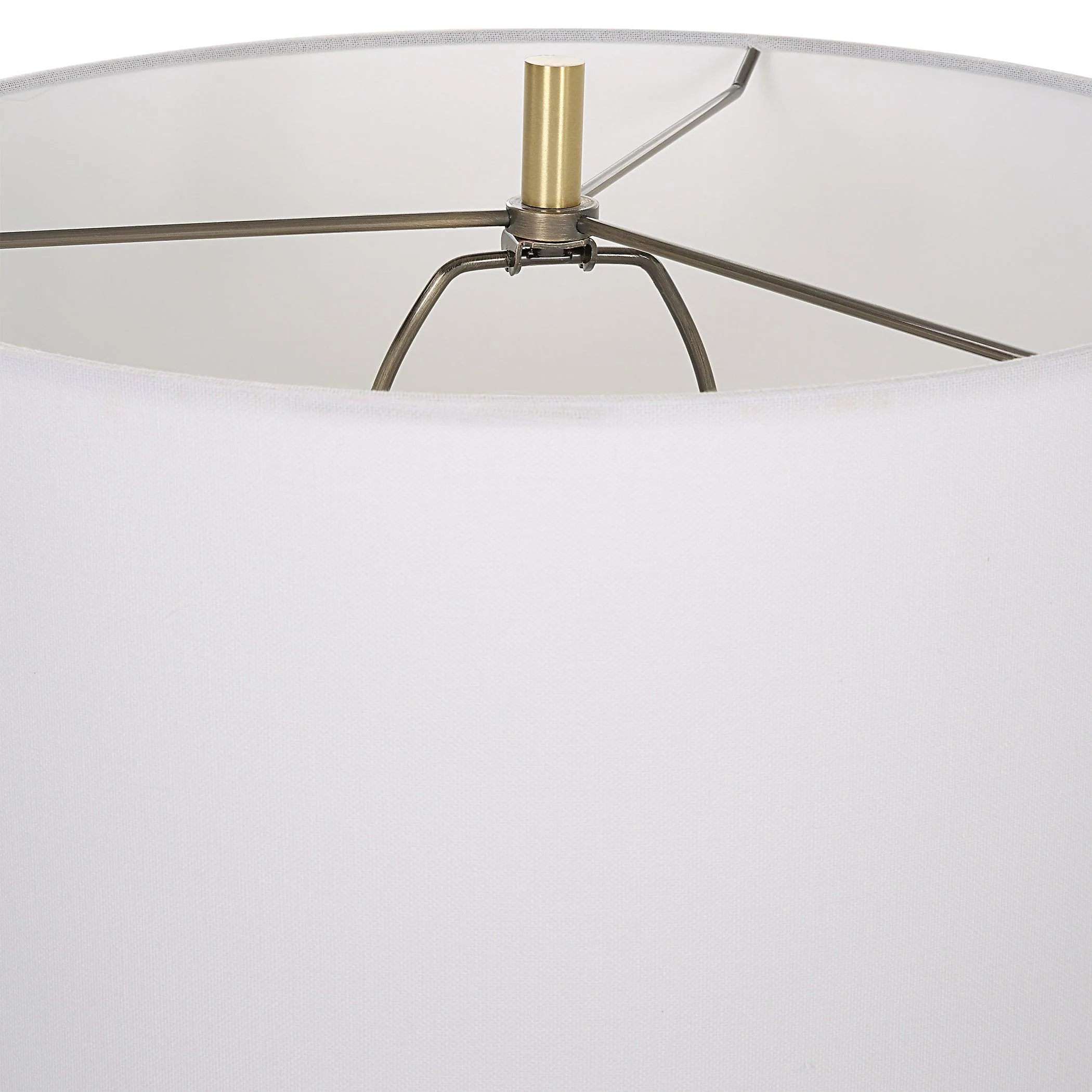 Ruse Whitewashed Table Lamp - Frankwebs