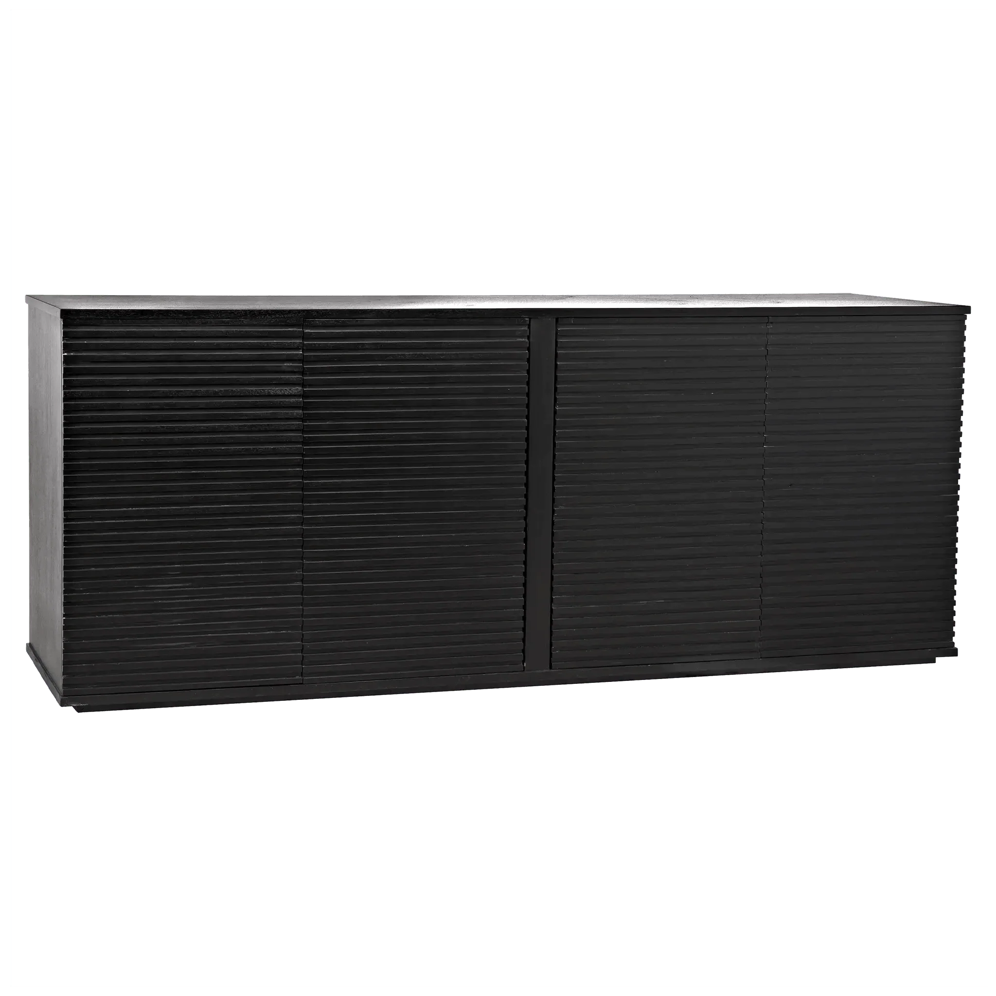 Smith 4 Door Sideboard, Hand Rubbed Black - Frankwebs