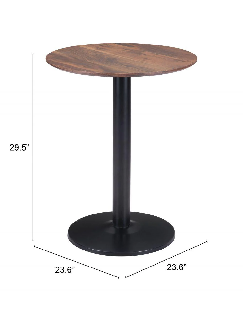 Alto Bistro Table Brown & Black - Frankwebs