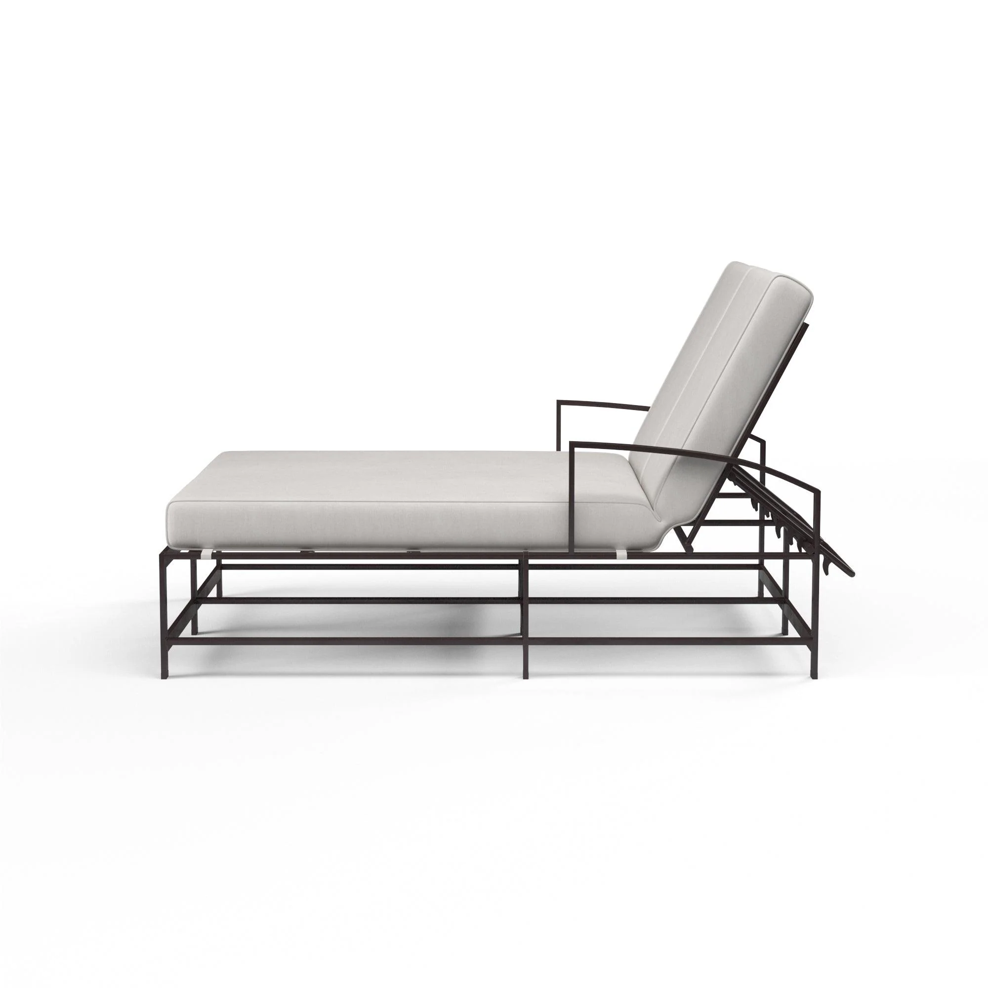 La Jolla Double Chaise in Canvas Flax w/ Self Welt - Frankwebs
